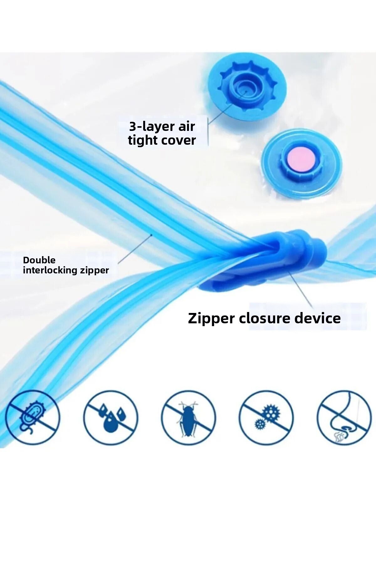 ÜLBAG-4-Piece Vacuum Cupping Set - 2-Piece Blanket and Quilt Bags (1 Pcs. The Largeest Size 1 Pcs. Big Size) 6