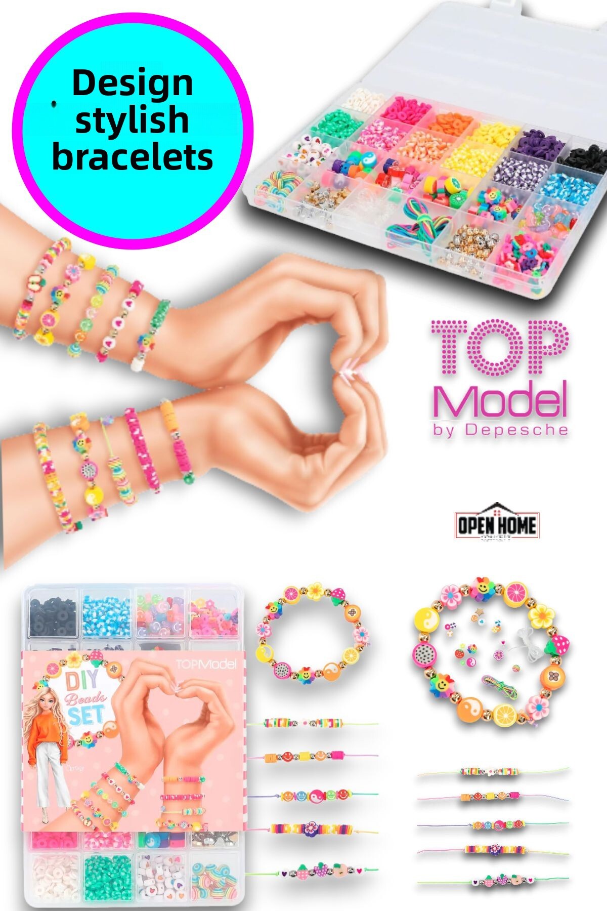 مجموعه ساخت دستبند و زنجیر مدل برتر - ۲۰ نوع مهره مختلف