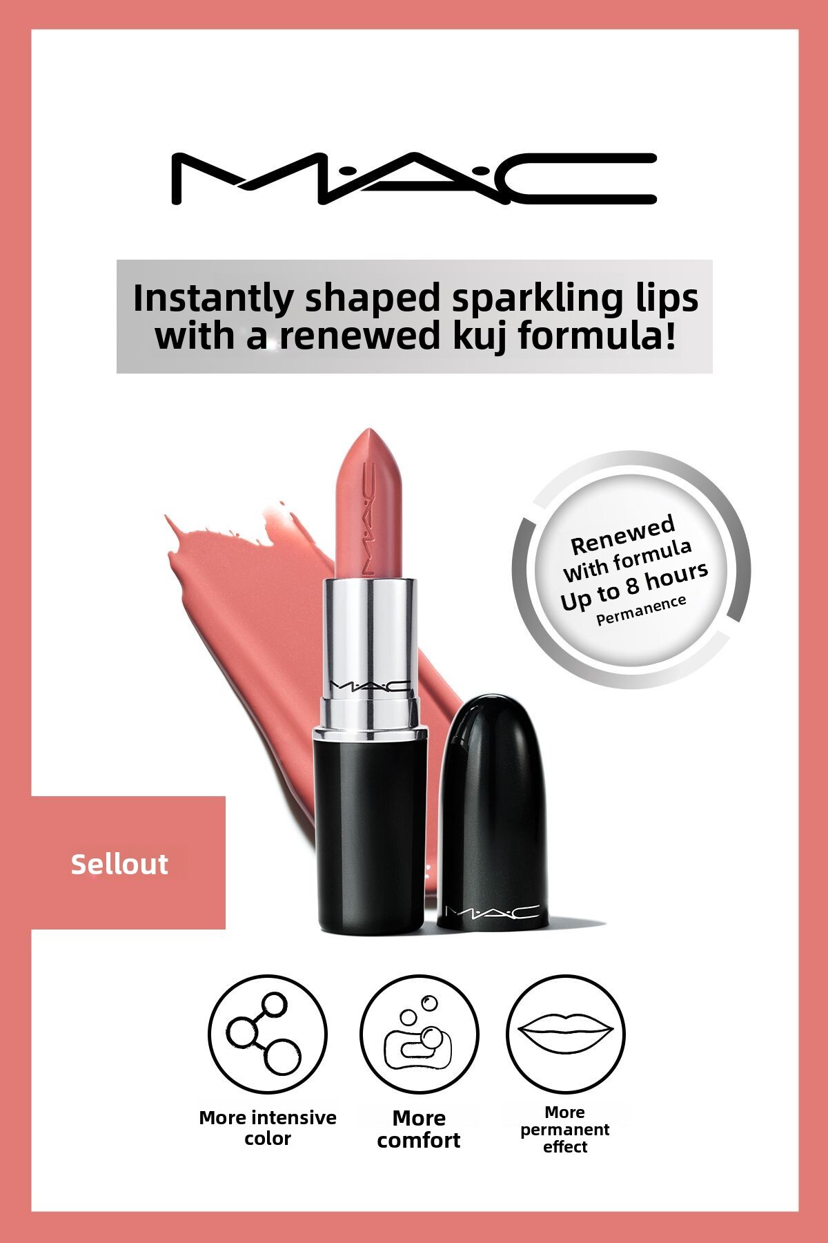Mac Lustreglass Sheer-Shine Lipstick - Well, Well, Well