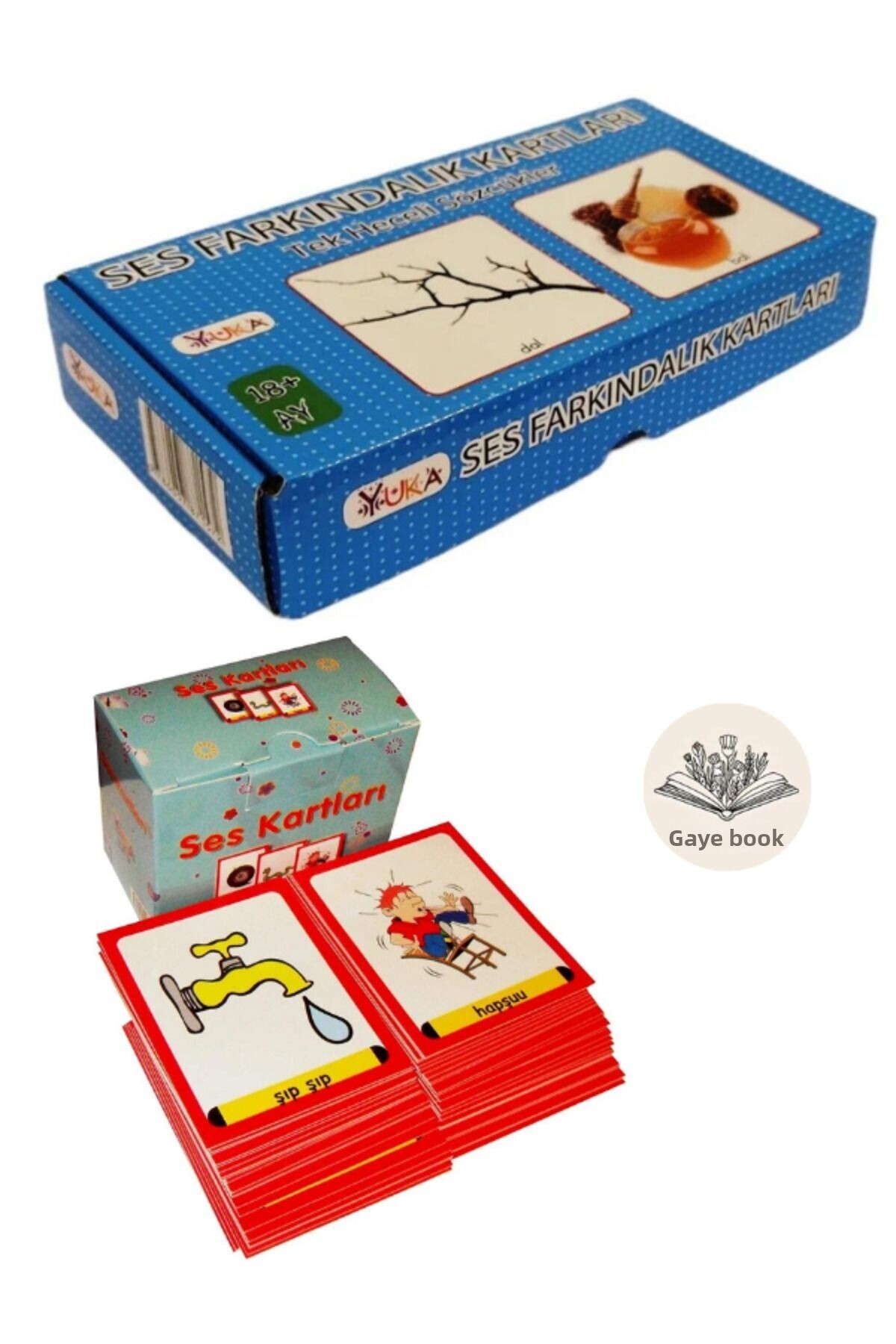 Yuka-Sound Awareness Cards / Single Syllable Words and Sound Cards (Set of 2) 1