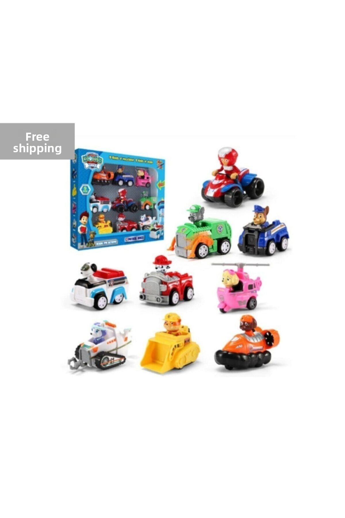 مجموعه ۹ تکه ماشین پا - رنگ بنفش