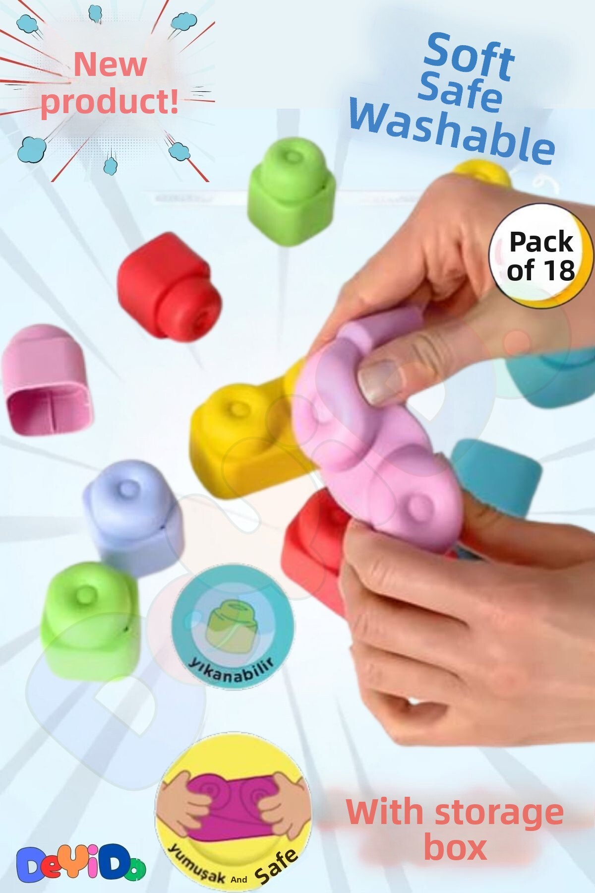 سفت سفت بیگ بلاک لِ گو اسباب‌بازی ست سرگرم‌کننده و آموزشی