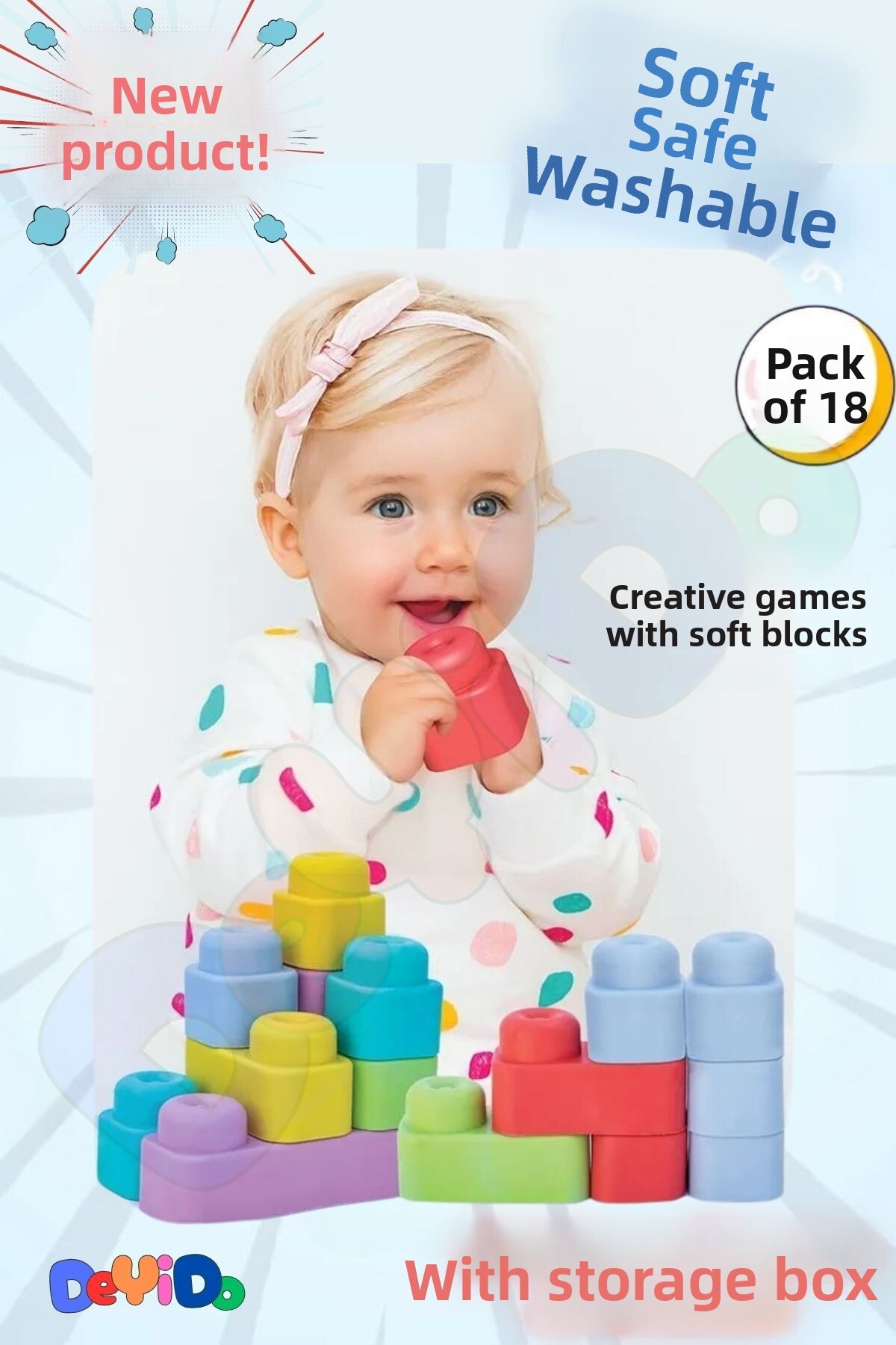 سفت سفت بیگ بلاک لِ گو اسباب‌بازی ست سرگرم‌کننده و آموزشی