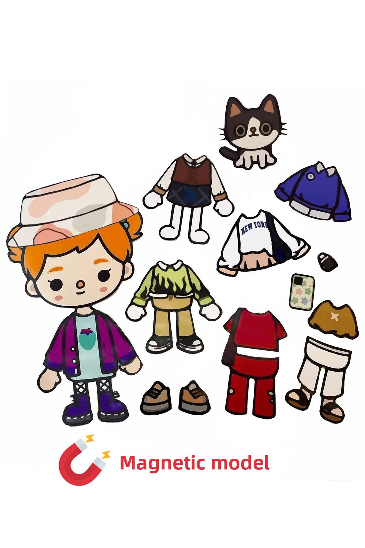 مجموعه لباس‌پوشانی مغناطیسی پرتقالی توکا بوکا