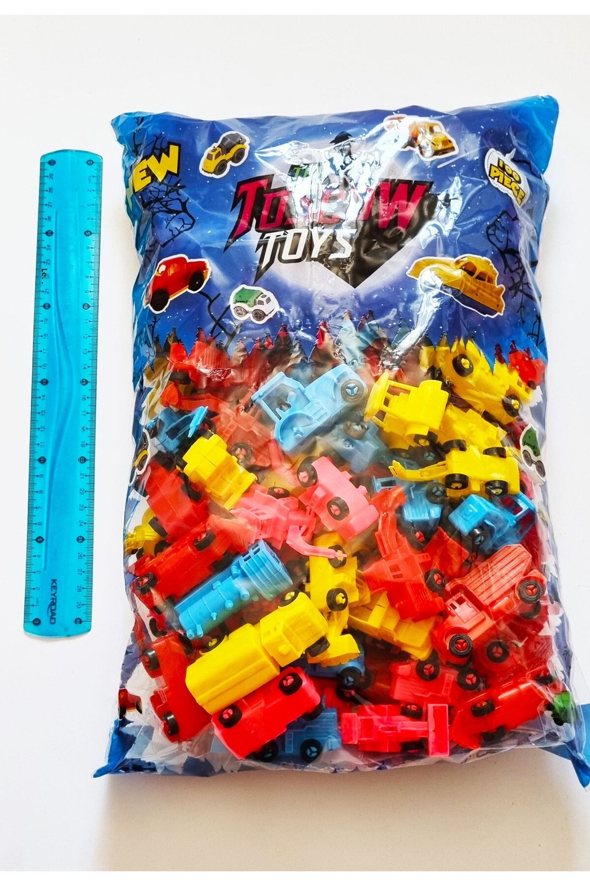 بسته ۱۰۰ عددی - پازل ماشین‌های مهندسی و وسایل نقلیه کاری: ماشین، کامیون، بیل‌مکانیکی، گریدر، قطار، ماشین پارک