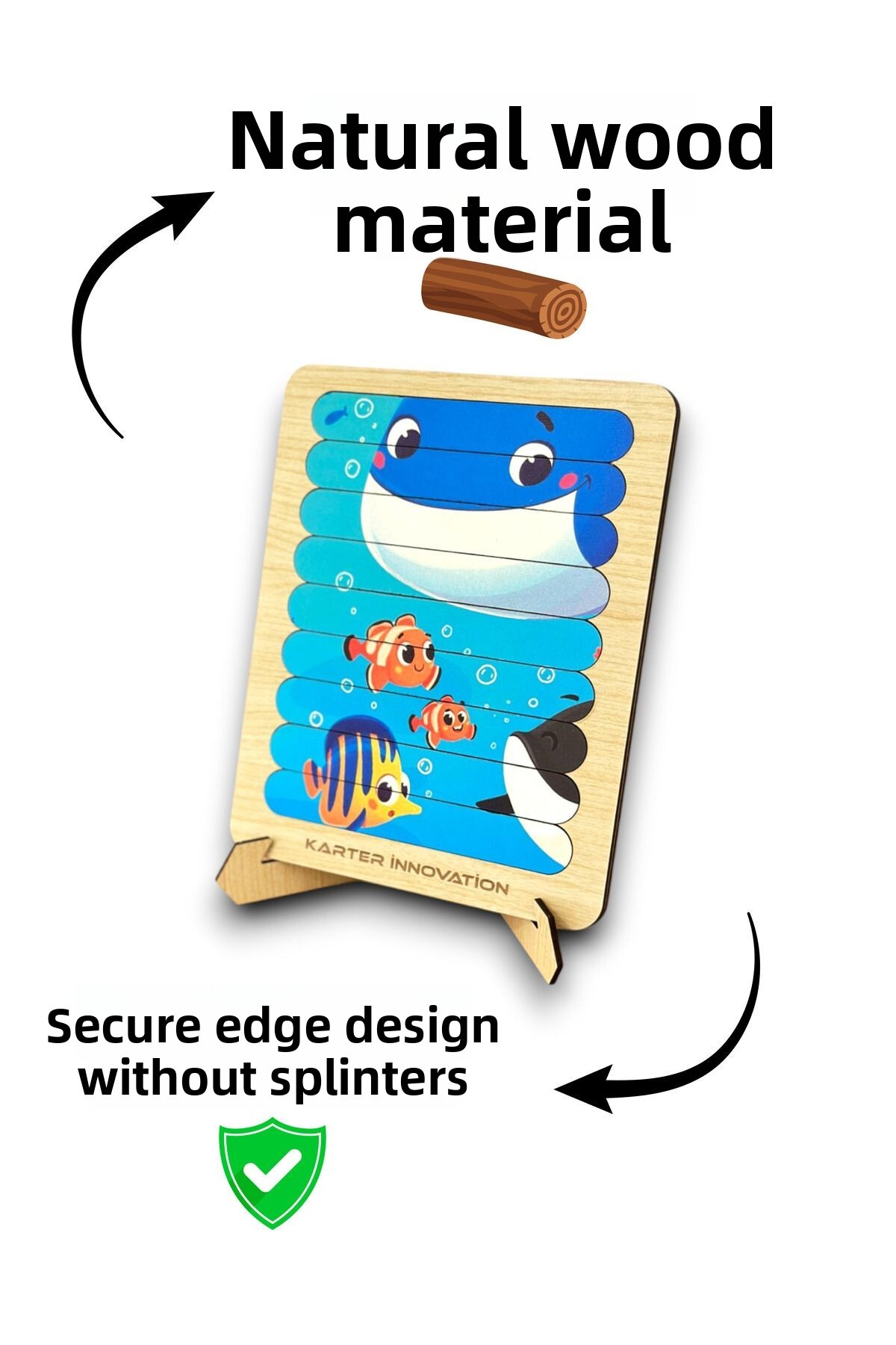 پازل کبوک، پازل ۱۰ تکه، پازل حیوانات، پازل مونتهسوری، پازل حیوانات، پازل ۱۰ تکه