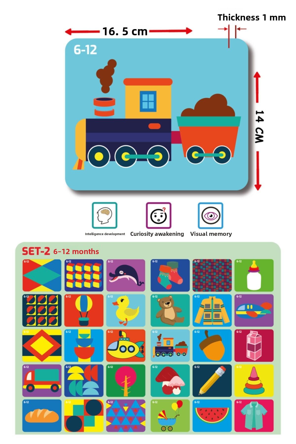 اولین کارت‌های هوشی نوزاد من، مجموعه شماره ۲ / ۶ تا ۱۲ ماه