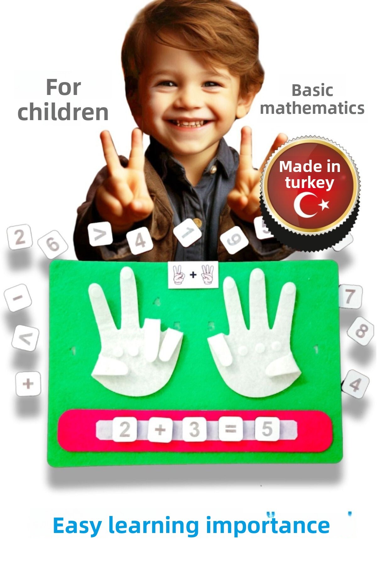 توسعهدهنده مهارتهای ریاضی - عروسک آموزشی نمدی