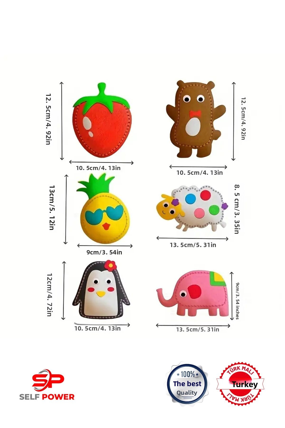 مجموعه ۱۰ تکه کاردستی دوخت نمدی دست‌ساز برای کودکان ۳ ساله و بالاتر