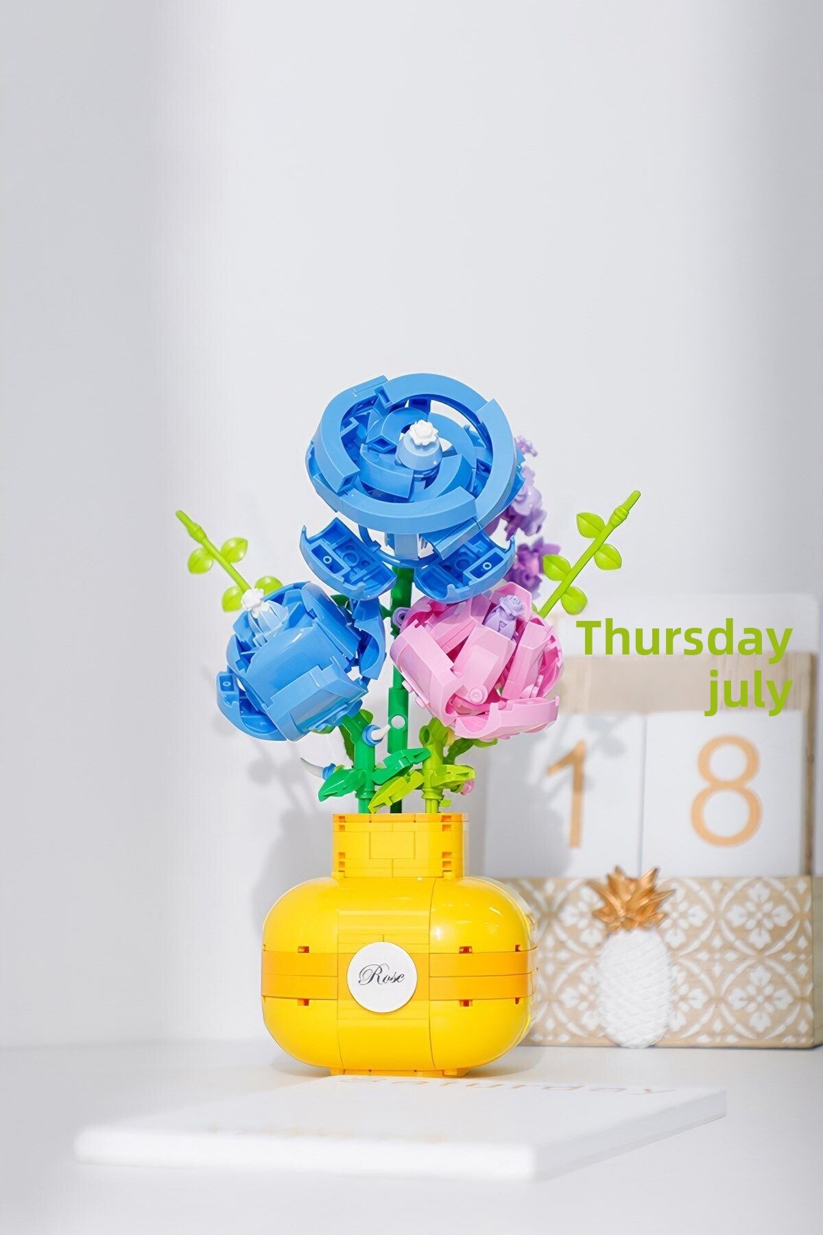 مجموعه گلدان گل – رزهای رنگارنگ (Bl21088) – ست اسباب‌بازی‌های ساختنی بلوک‌های مینی