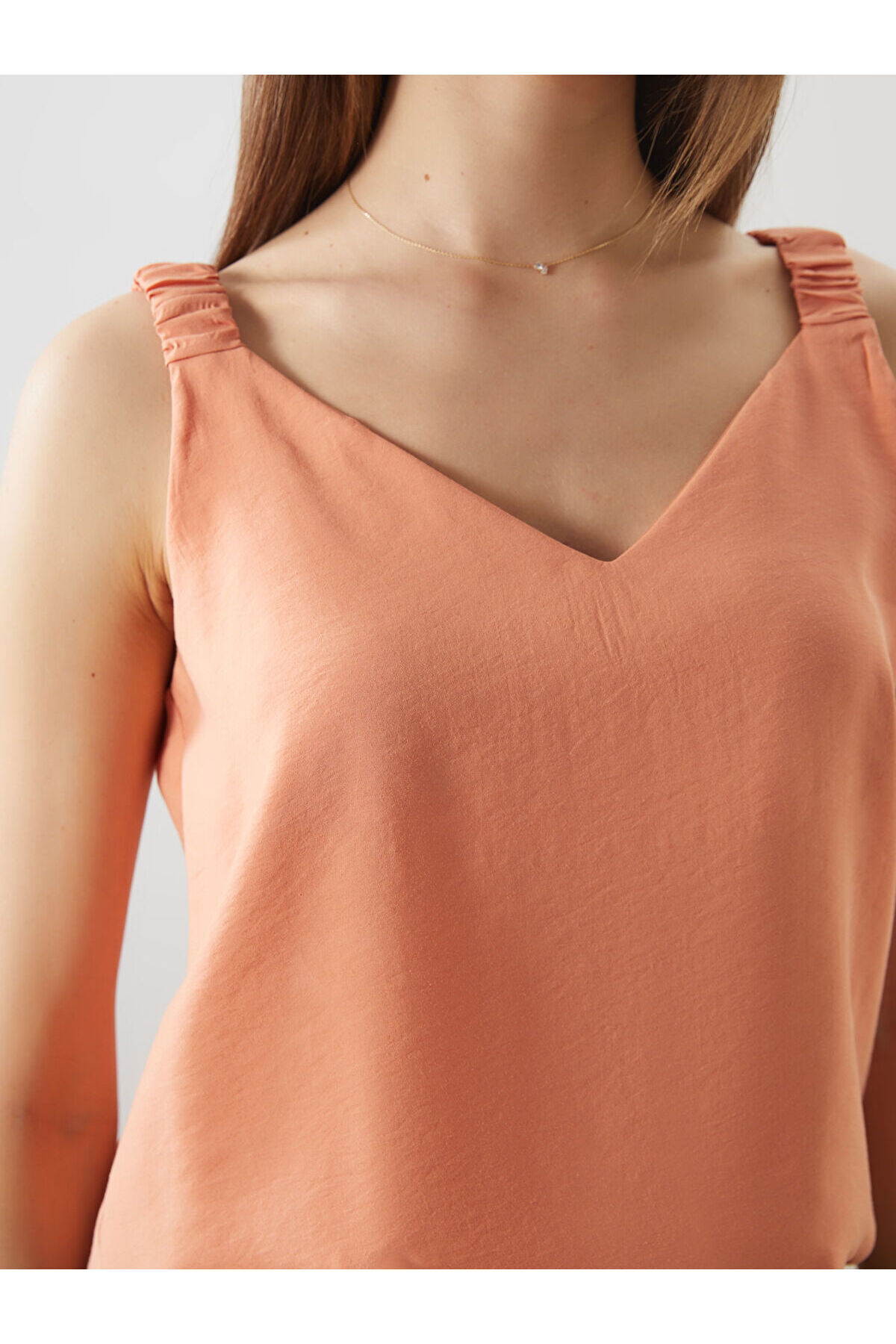 LC Waikiki-Lcw V Neck Strap Modal Blend Blouse 3