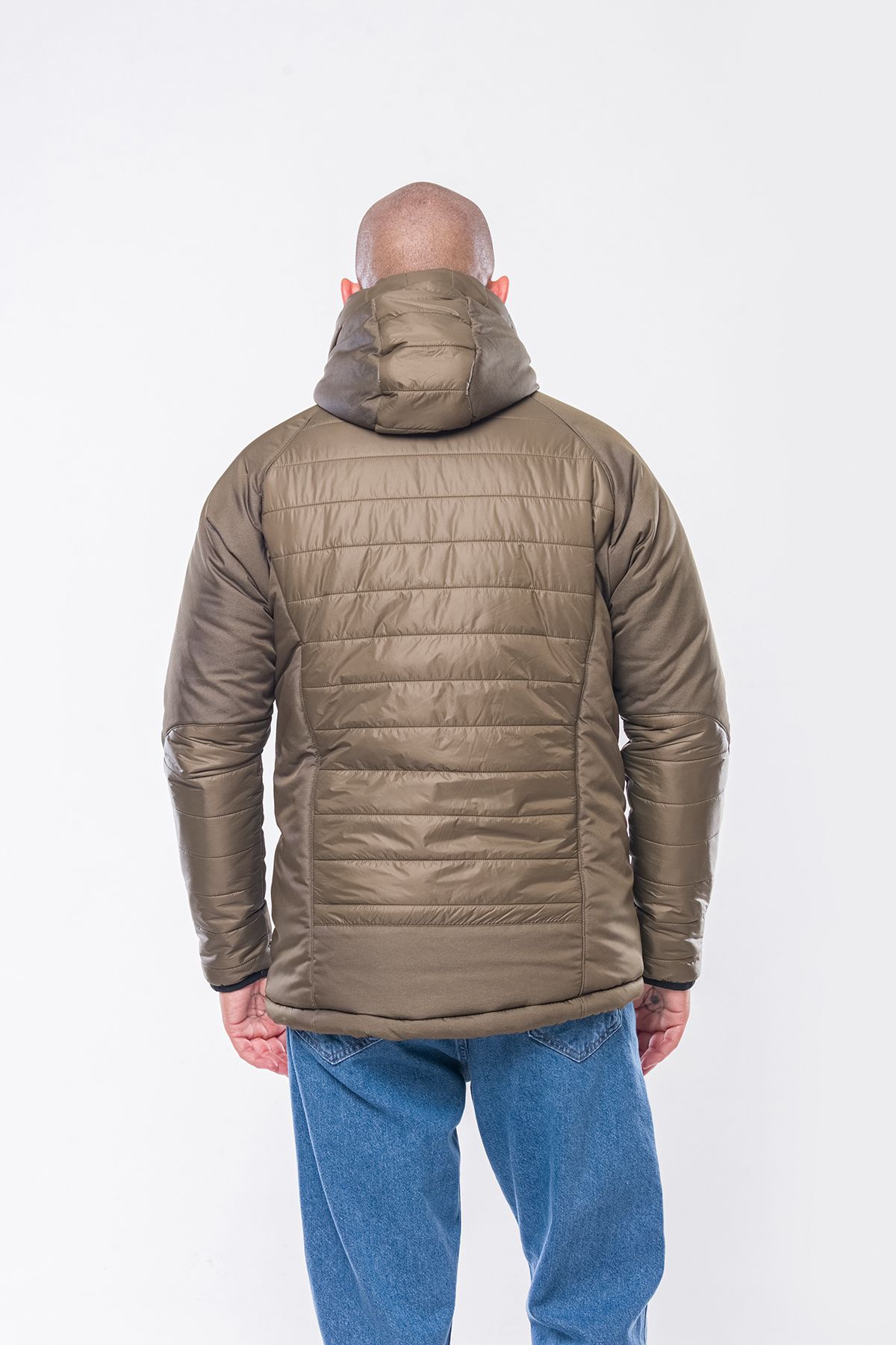 Kevin-K202 Hooded Khaki Coat 5