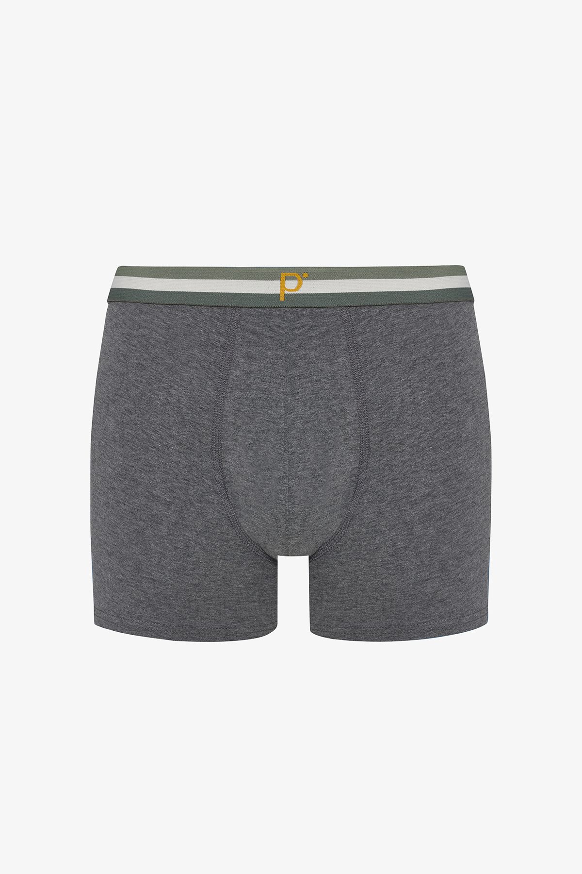 Penti-Men's Cotton Basic Gray Multicolor 3-Piece Boxer Briefs 2