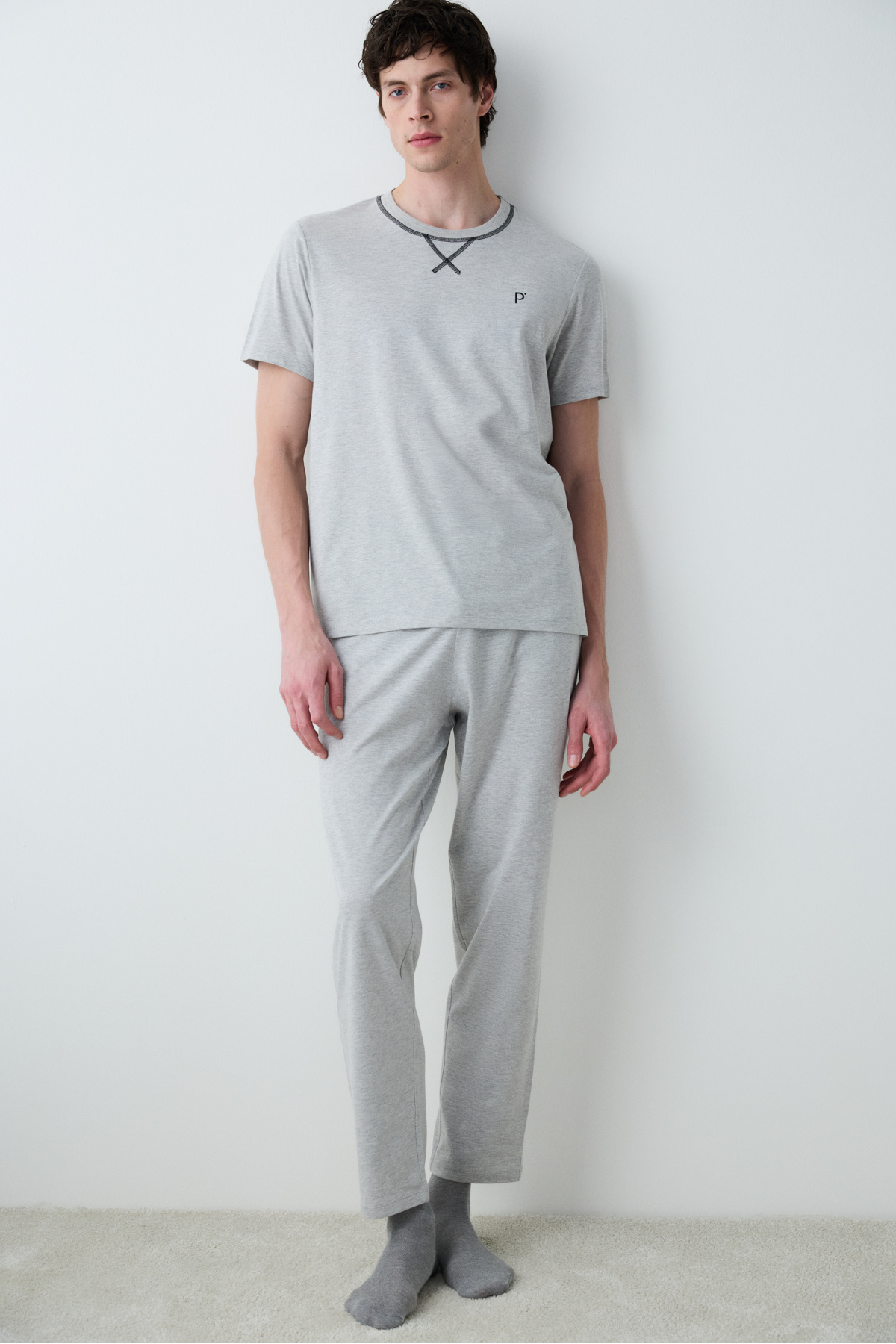 Penti-Graues Sternengraues Pyjama-Set 5