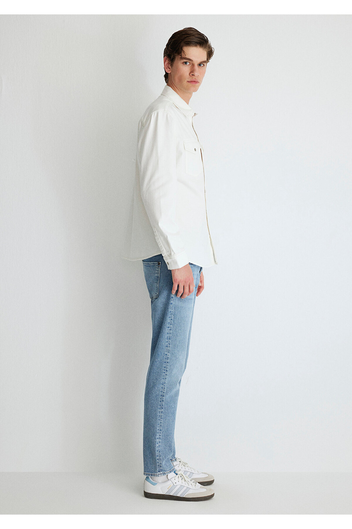 Mavi-Ted Casual Ecru Jeanshemd Slim Fit / Slim Fit0210909-86620 5