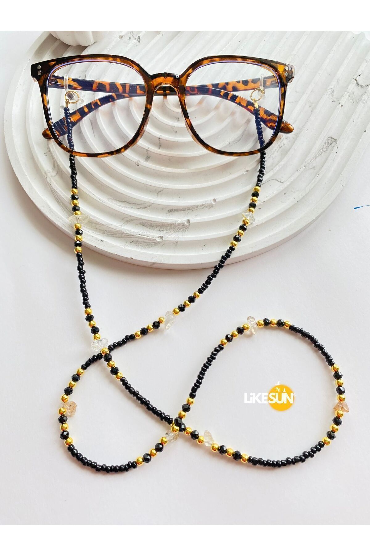 LiKESUN-Light Design Women's Glasses Strap Glasses Lanyard (Double Wrap Necklace) 1