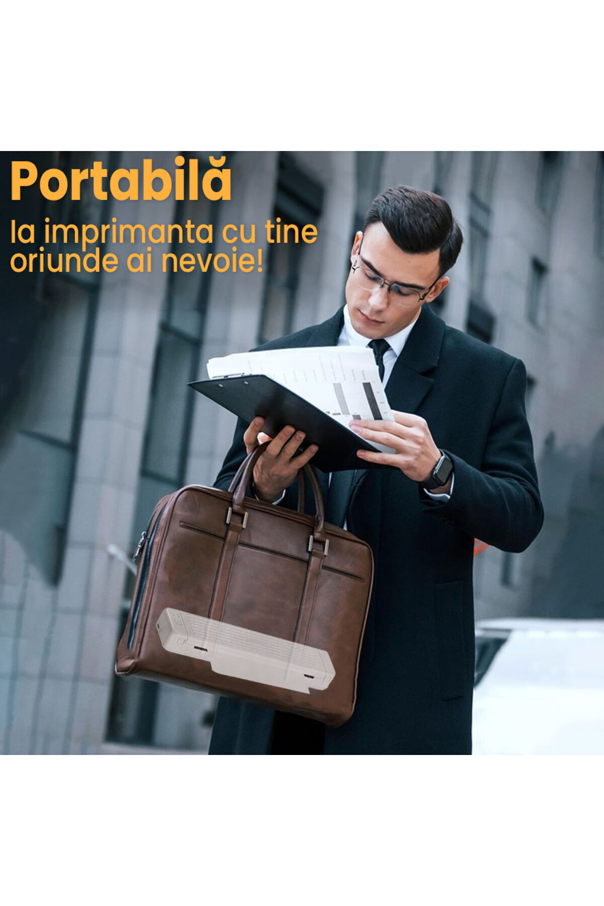 GlowforHome-GlowforHome A4 portable thermal printer, wireless, Bluetooth, USB, iOS/Android compatible 2