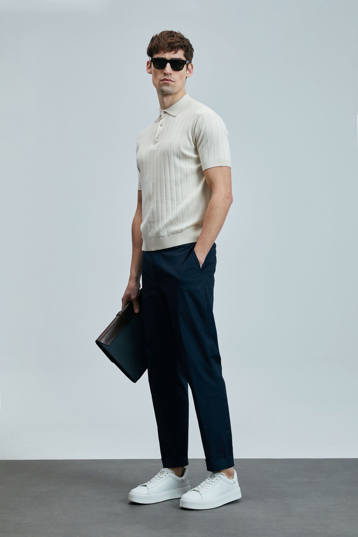 Lufian-Bold Ecru Men's T-Shirt 111090108 2
