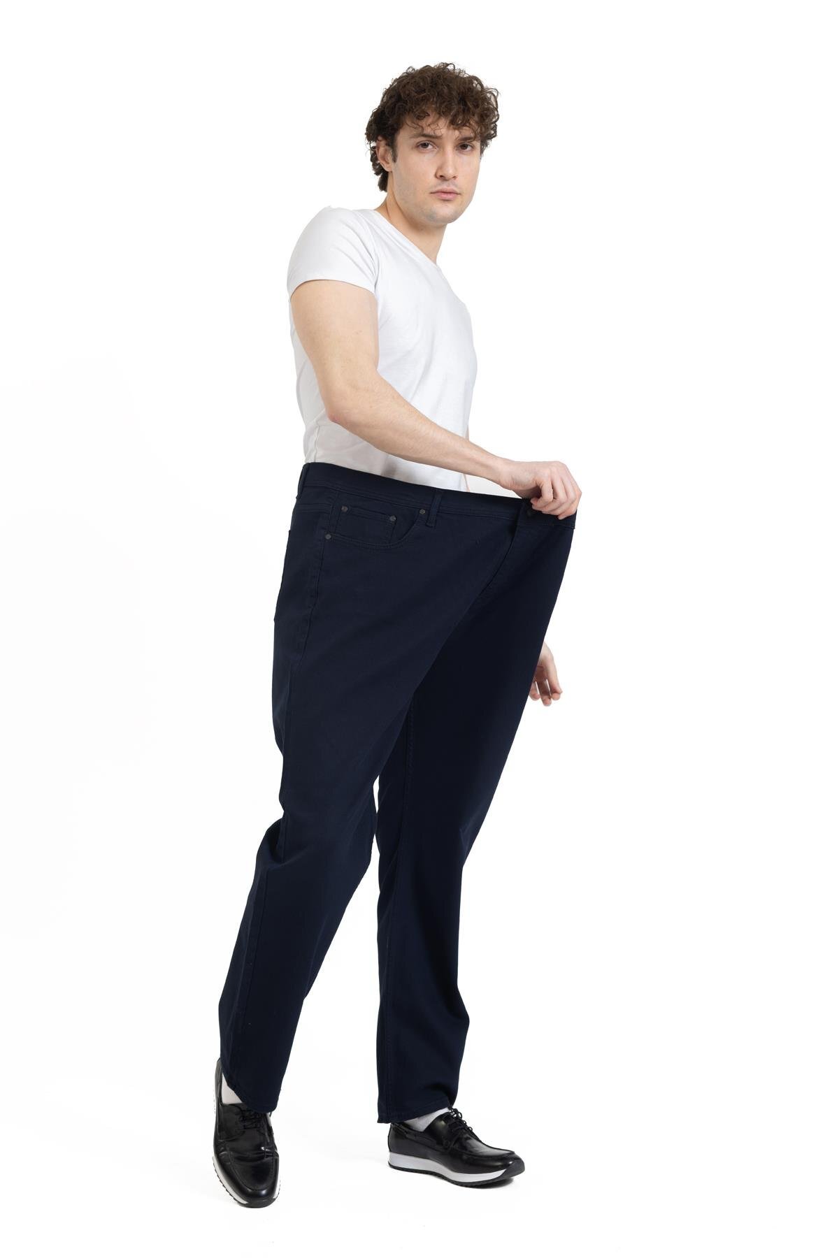 Mutlu City Erkek Jumbo Boy Battal Kanvas Büyük Beden Geniş Kalıp Pantolon 712 görsel 3