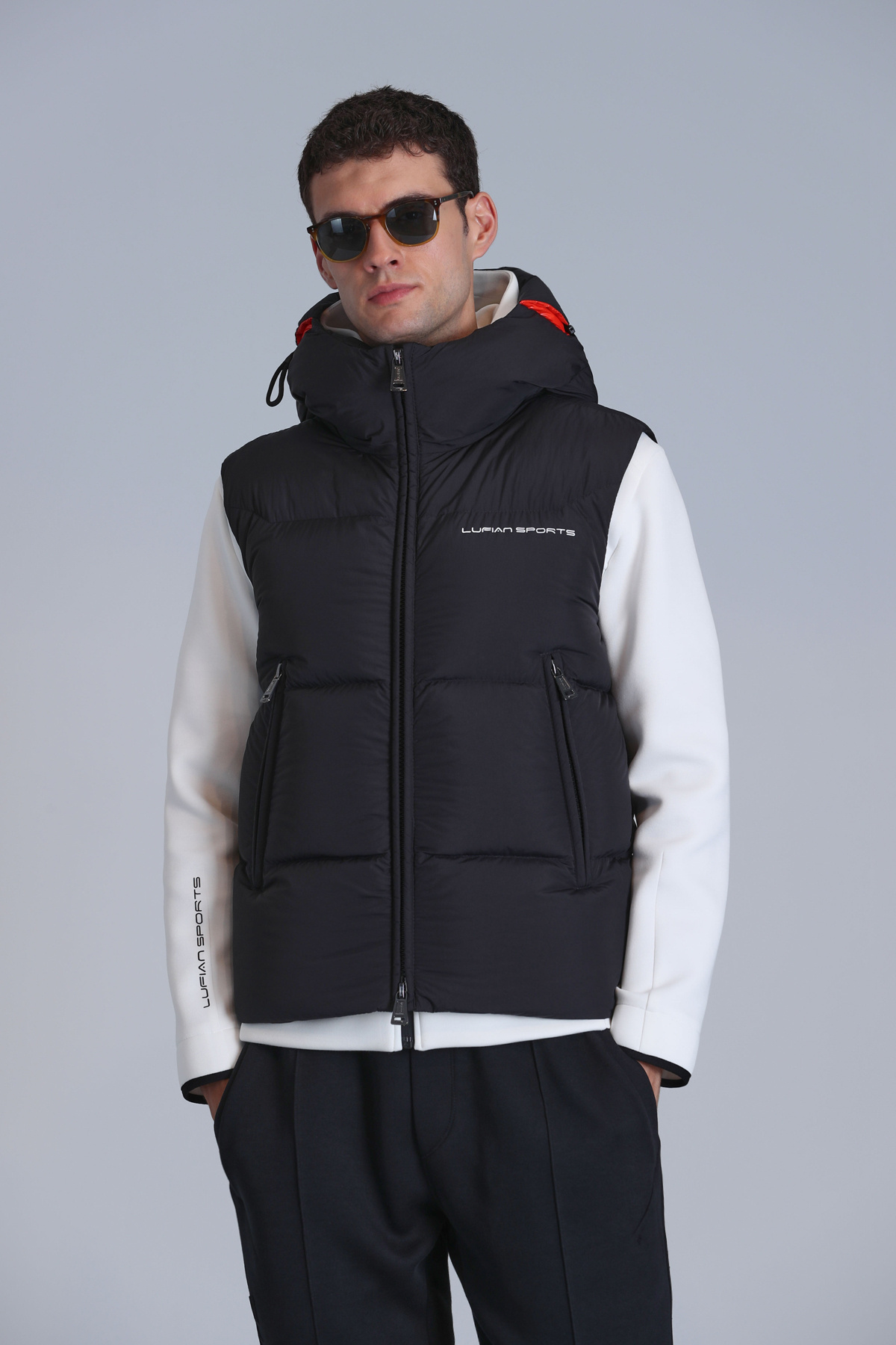 Lufian-Emir Goose Feather Men's Vest Black 1