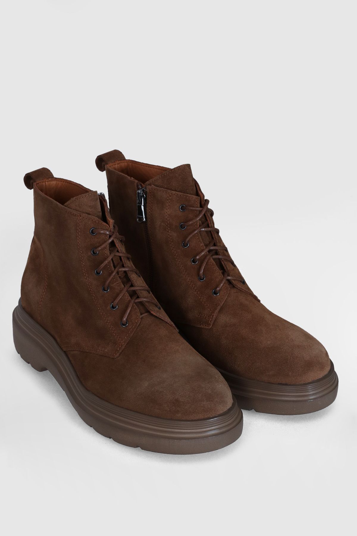 Lufian-Marvin Men's Leather Boots Camel Hair 5