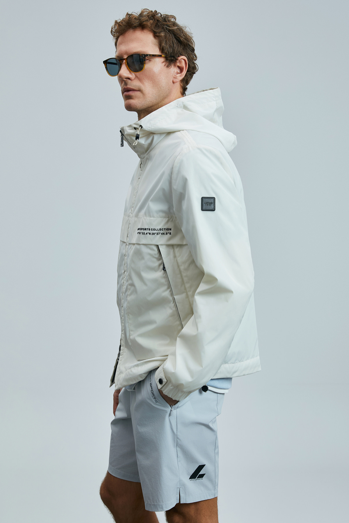 Lufian-Second Men's Shorts Tracksuit Stone 3