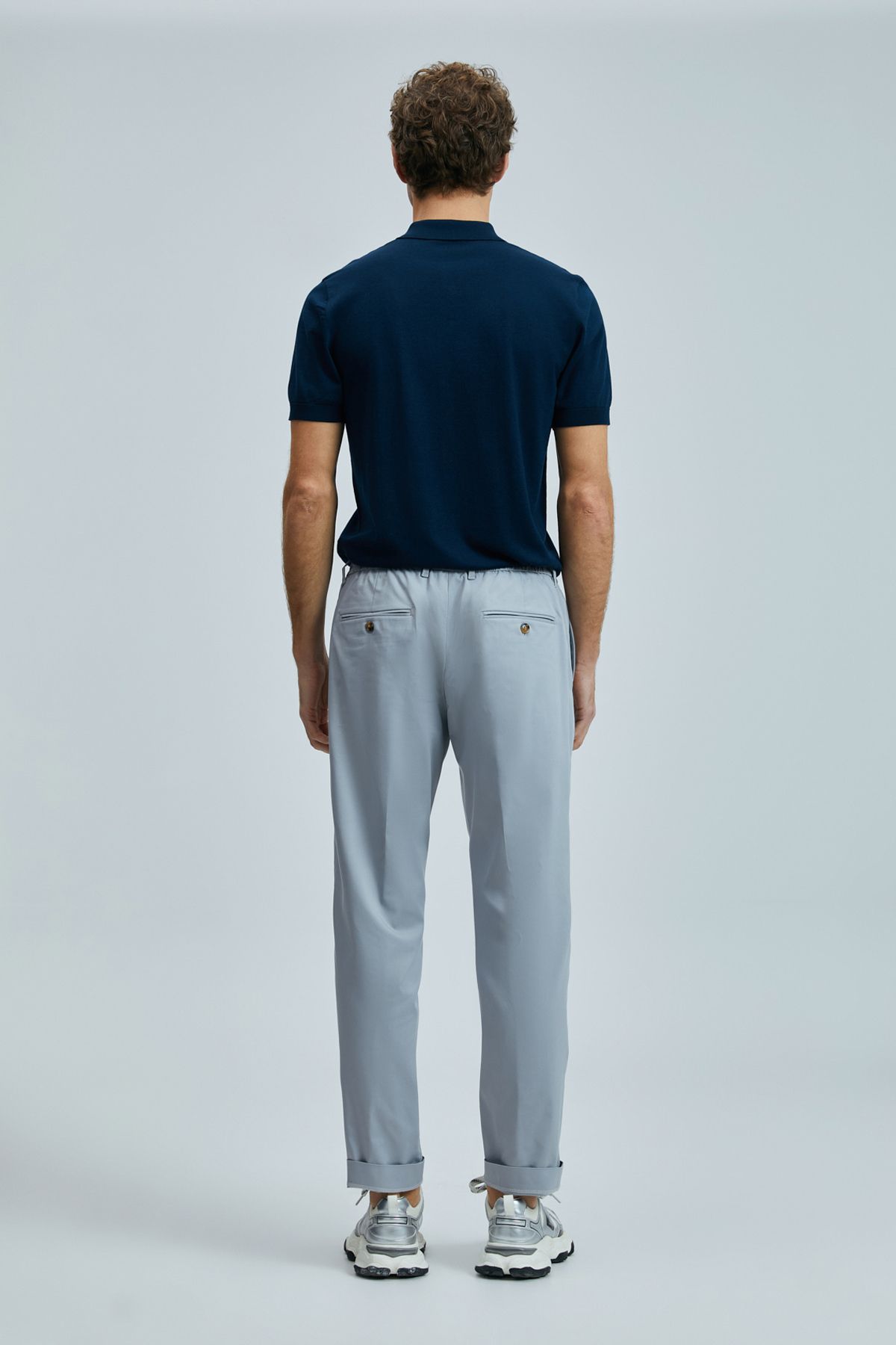 Lufian-Glen Smart Men's Chino Trousers Slim Fit Gray 6