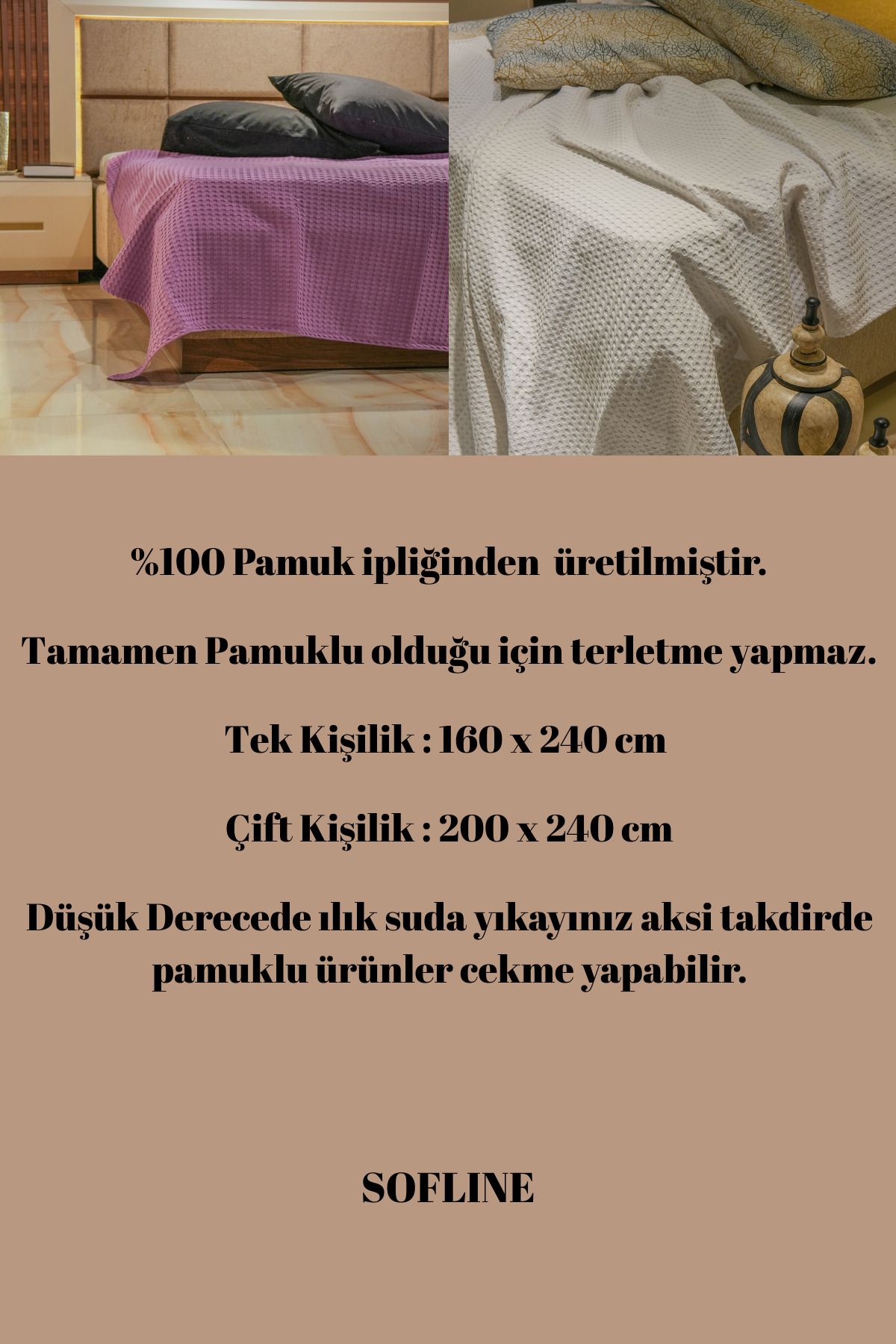 Sofline-100% Cotton Single Summer Knitted Pique, Bedspread, Anti-Sweat Fabric (160X240Cm) 8