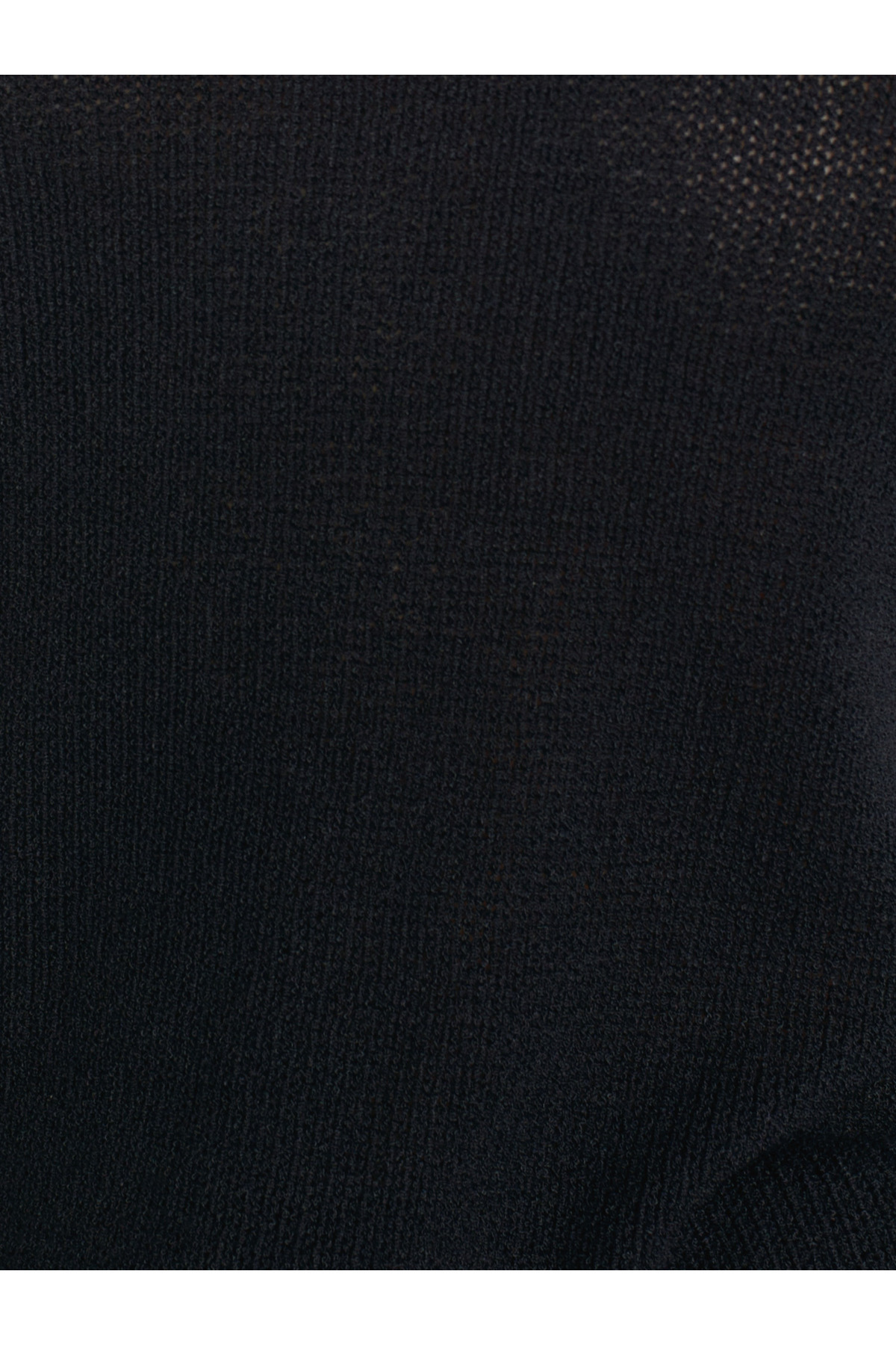 Dilvin  10547 Oval Yaka Yumuşak Dokulu Triko Kazak-Siyah - Görsel 4