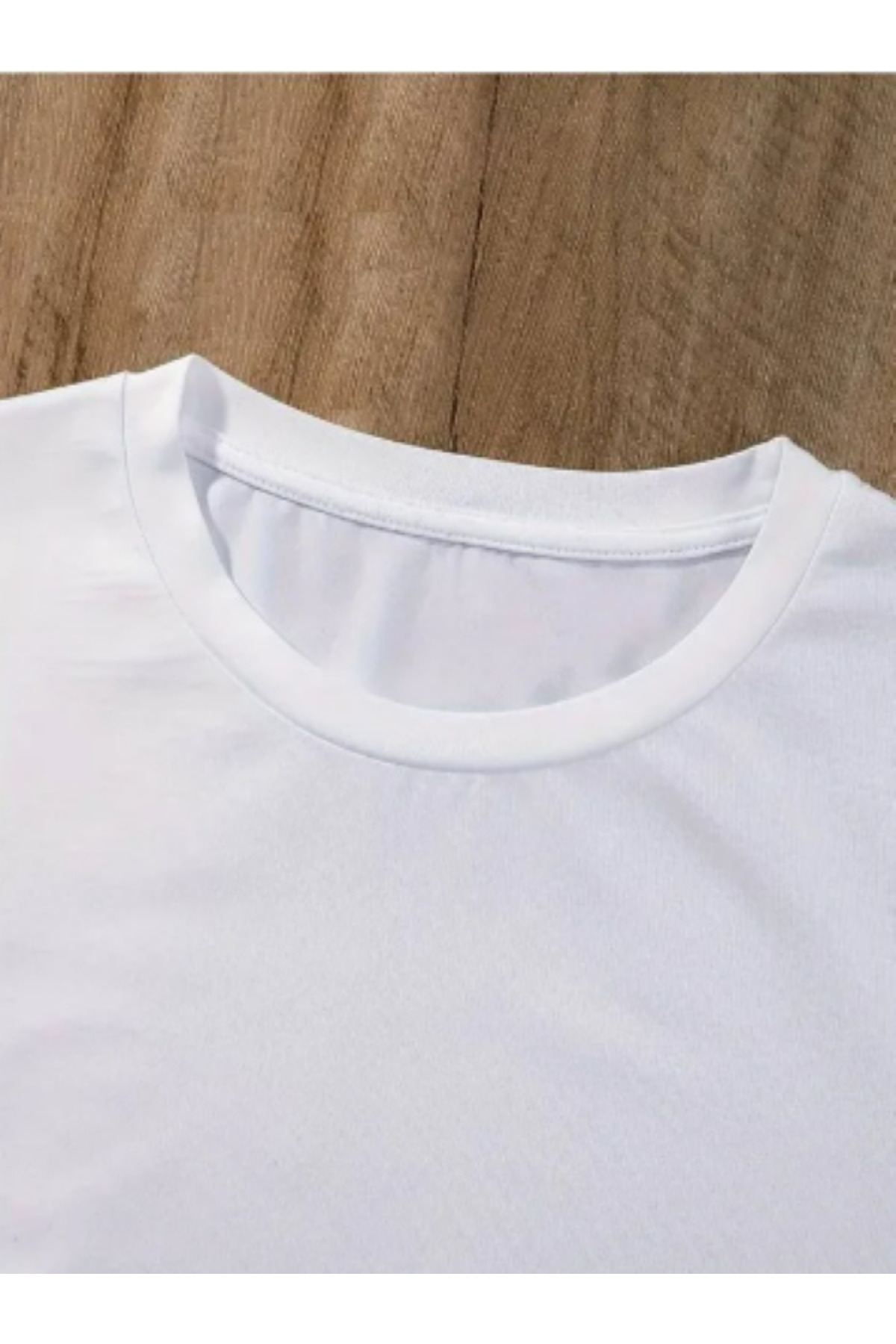 Elvino  Nar Baskılı Beyaz Oversize Unisex Tshirt - Görsel 3