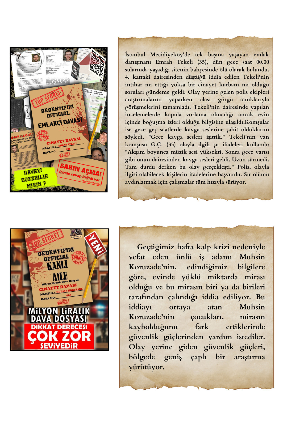 Suçlu Kim-Detective Game-Finding the Guilty-Finding the Killer Game-Killing Finding-Killer Finding-Mystery 2