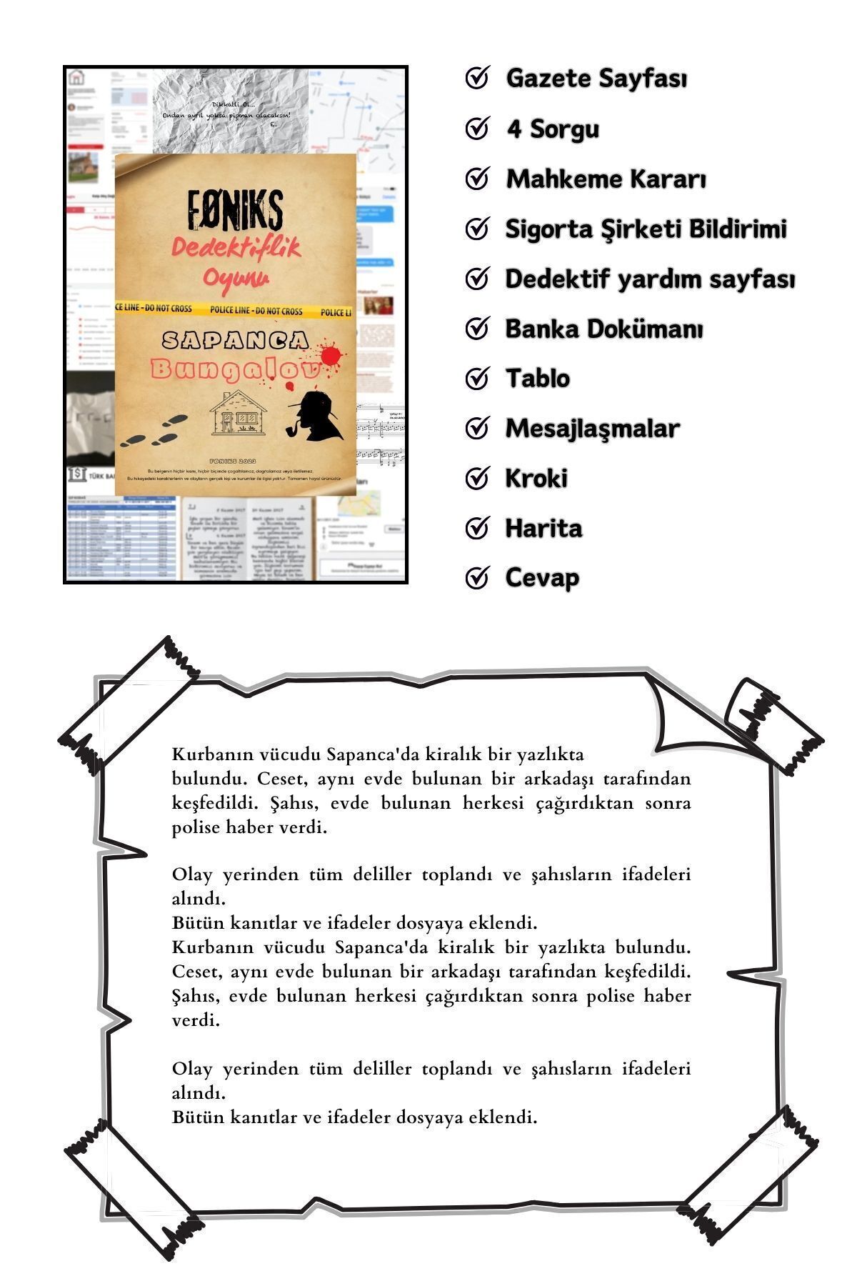 Suçlu Kim-Detective Crime Solving-intelligence and Attention Developer-detective Game-mystery-puzzle-box Games-crime 6