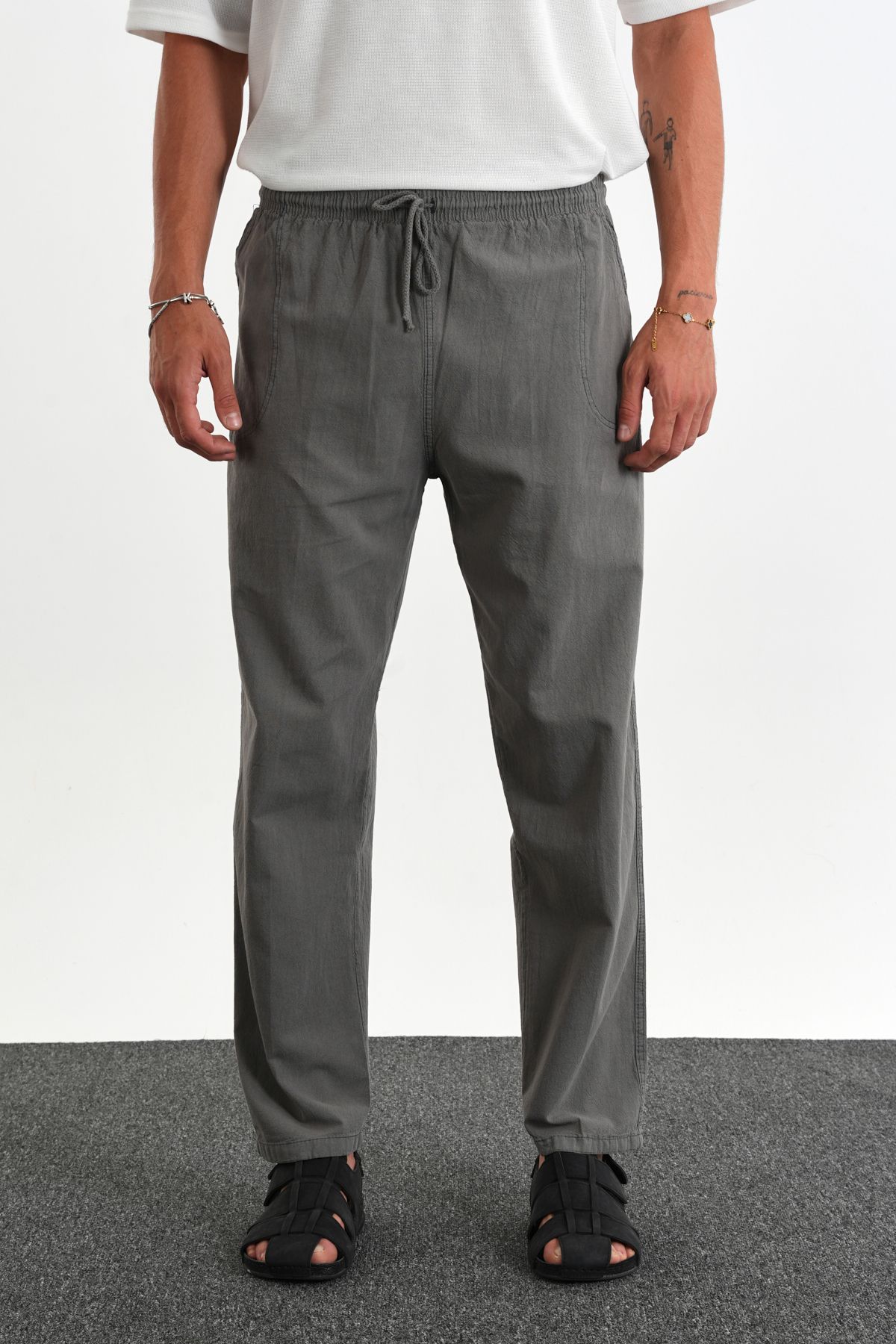 Redline-Pantaloni Defy pentru bărbați, cu aspect de in, cu potrivire confortabilă 2
