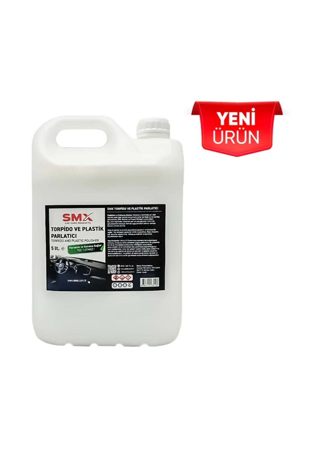 SMX Torpido Parlatıcı / Plastik Aksam Parlatıcı (5 LT) (KONSANTRE
