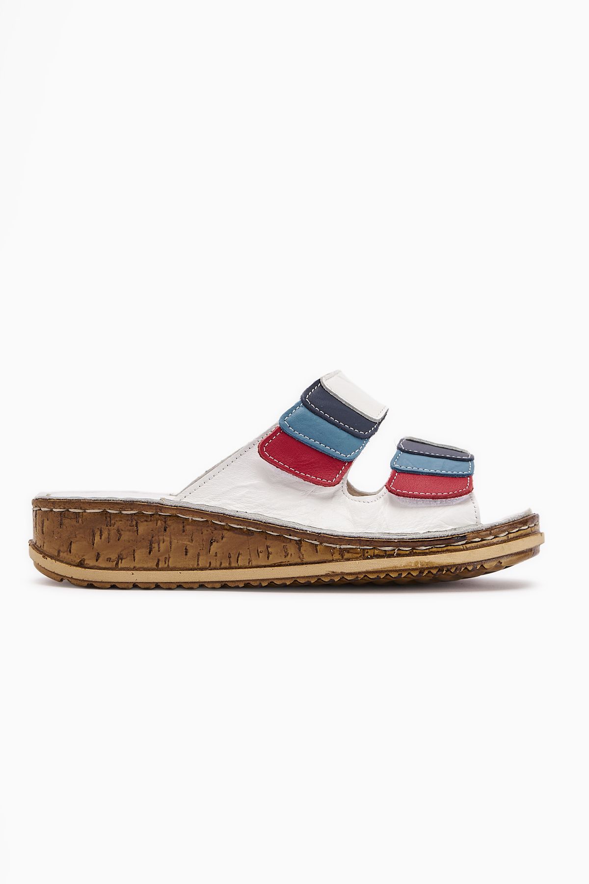 Limoya-Genuine Leather Kassid White Comfort Women's Slippers 2