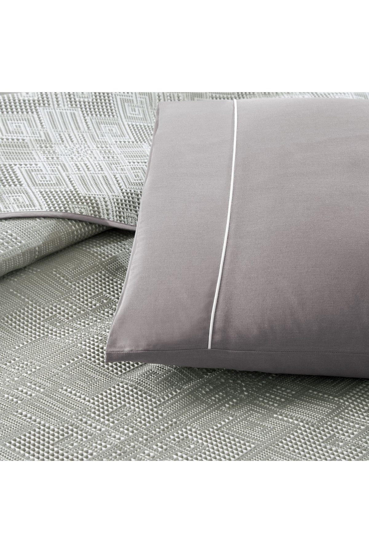 Taç-Taç Jacquard Vıgnes Single Pique Set Anthracite 2