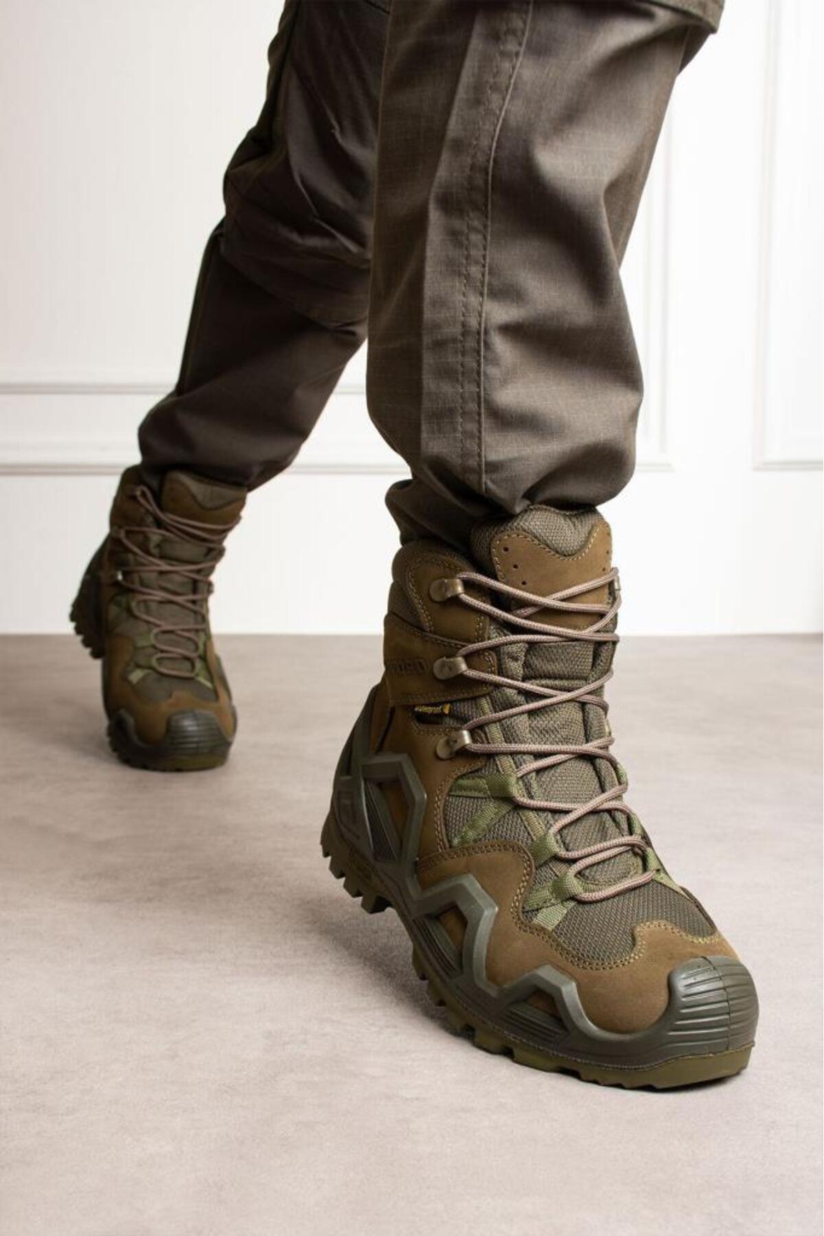 SS611 Waterproof Lace-up Tactical/Outdoor Winter Military Short Khaki Desert Boot 40
