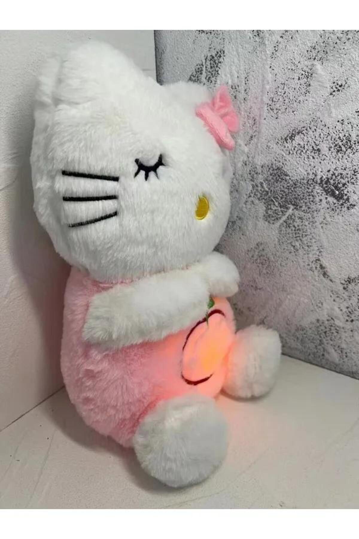 onestophub Uyku Arkadaşı Hello Kitty Nefes Alan Peluş Ayı Müzikli Işıklı Ritmik Solunum Hareketli Peluş Oyuncak fotoğrafı 2 (önizleme)