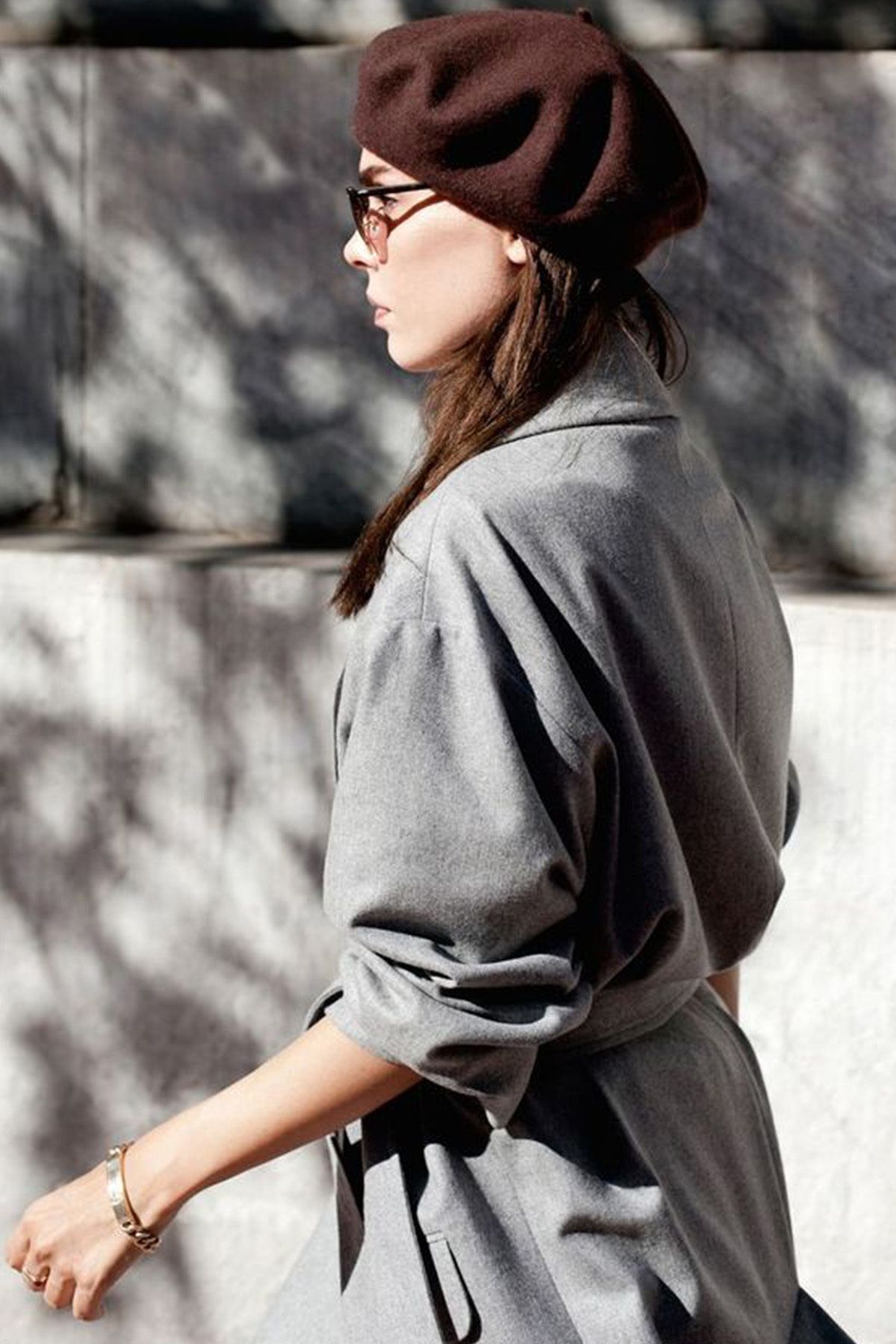 Ritagarcia  Fransız Keçe Kahverengi Ressam Bere - Görsel 8