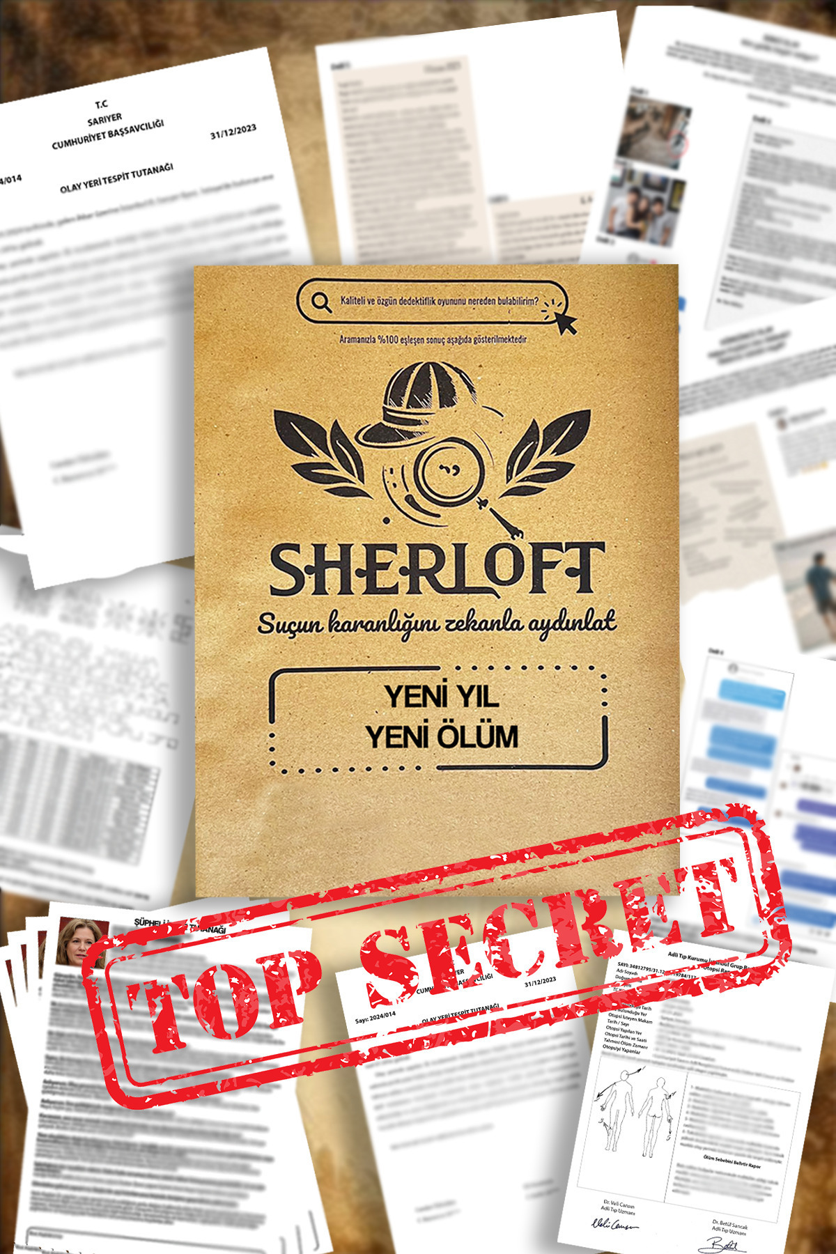 Taş Group Dedektiflik Dedektiflik Oyunu 4 Dava Tek Pakette - Cinayet Oyunu - Kutu Oyunları - Parti Dedektif Oyunu fotoğrafı 3 (önizleme)