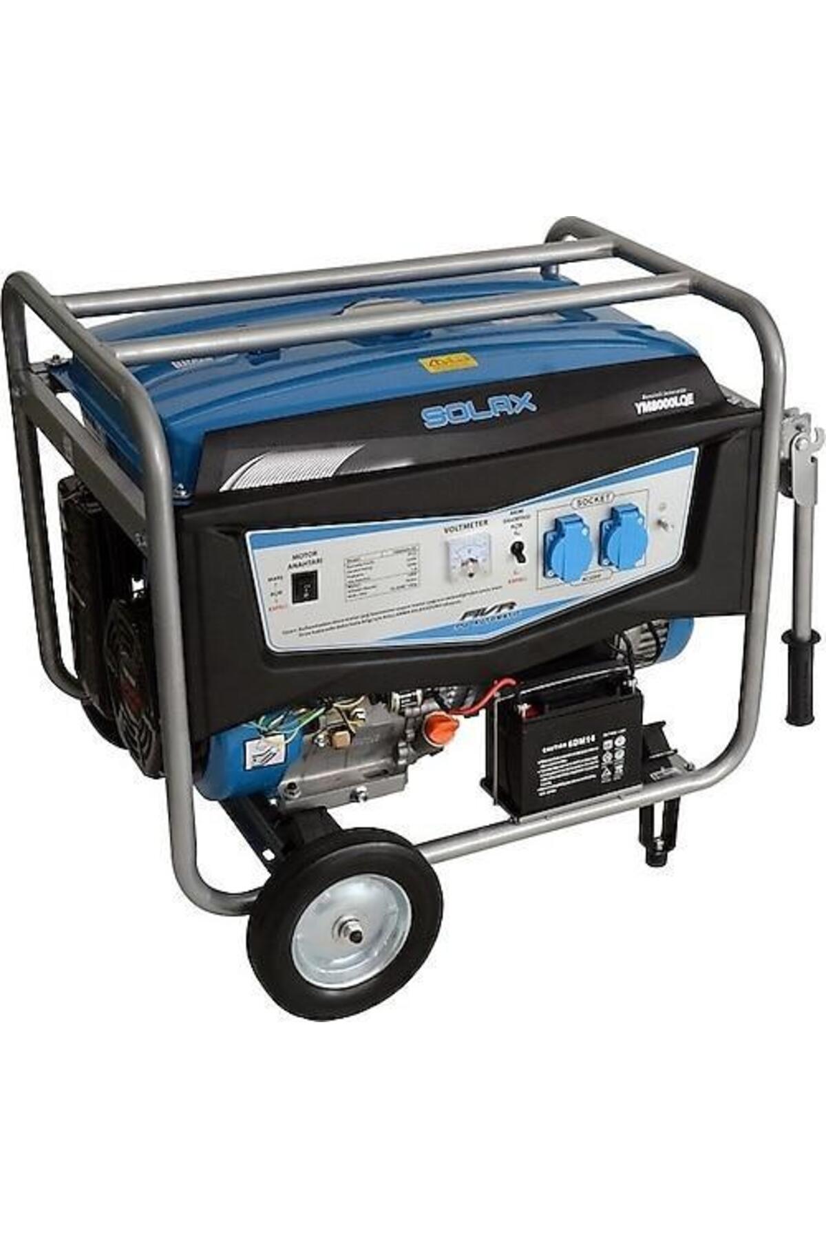 Solax Ym-8000lQe İpli Marşlı Monofaze Benzinli Jeneratör 8 Kva