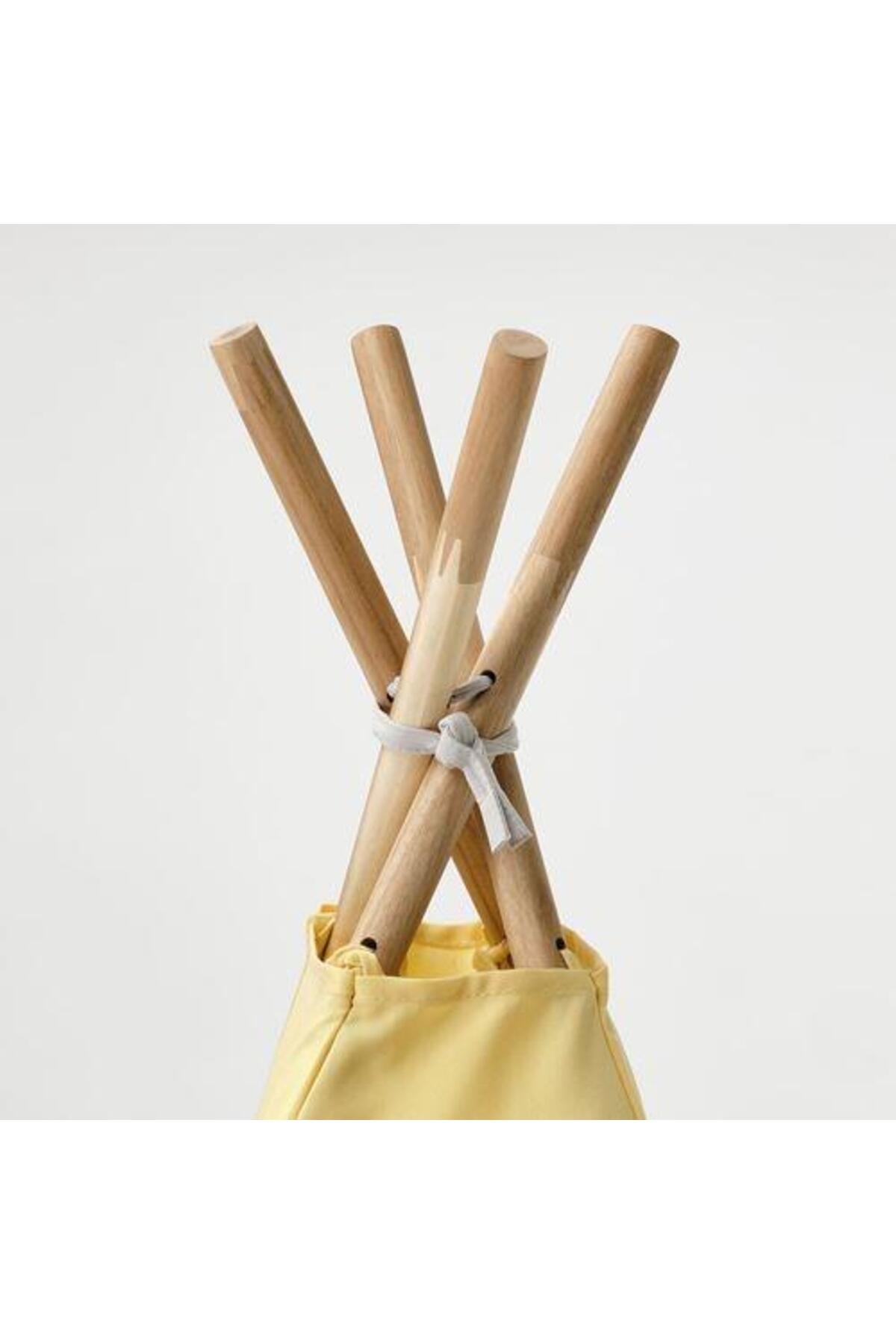 IKEA Çocuk Oyun Çadırı MeridyenDukkan Gri-Sarı 164 cm Katlanır Çadır Oyun Evi fotoğrafı 5 (önizleme)