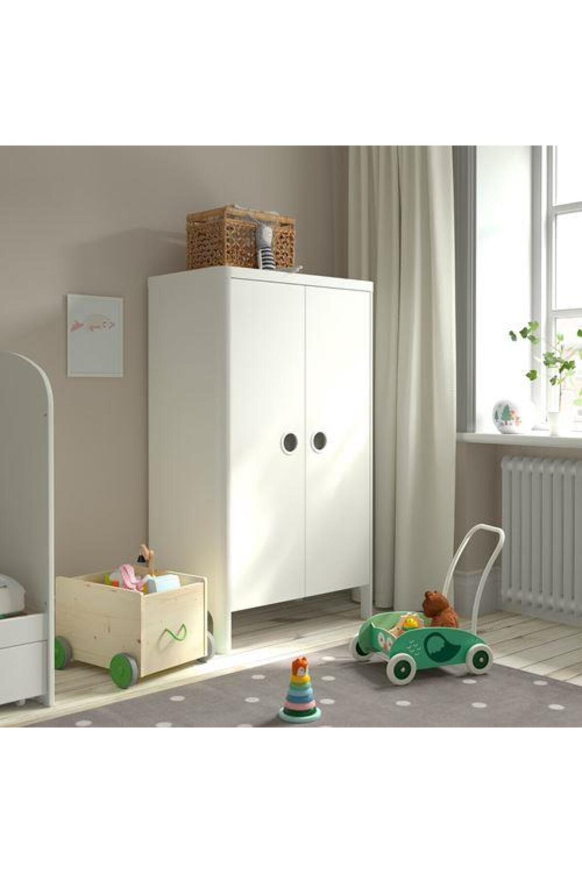 IKEA Bebek Yürüme Öğrenme Arabası Yeşil Renk Baykuş Temalı Huş Ağacı fotoğrafı 4 (önizleme)