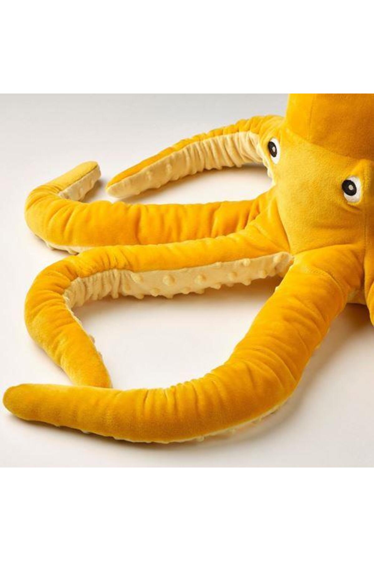 IKEA Sarı Ahtapot Peluş Oyuncak 50 Cm Yumuşak Oyuncak Çocuk Oyuncak fotoğrafı 4 (önizleme)
