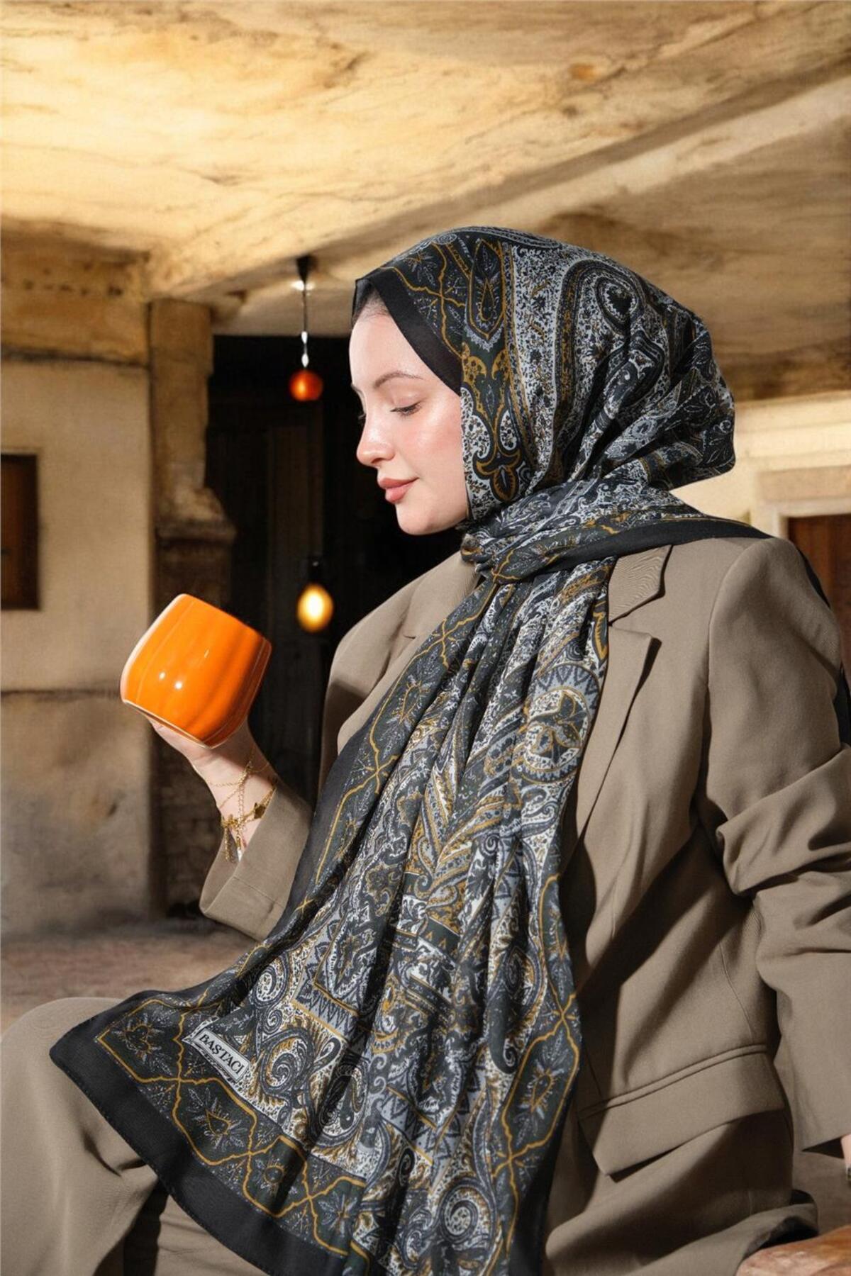 Baştacı-Baştaci Soft Ethnic 0181 Hardal Shal 6