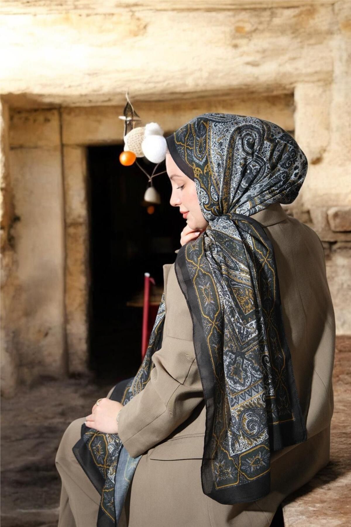 Baştacı-Baştaci Soft Ethnic 0181 Hardal Shal 8