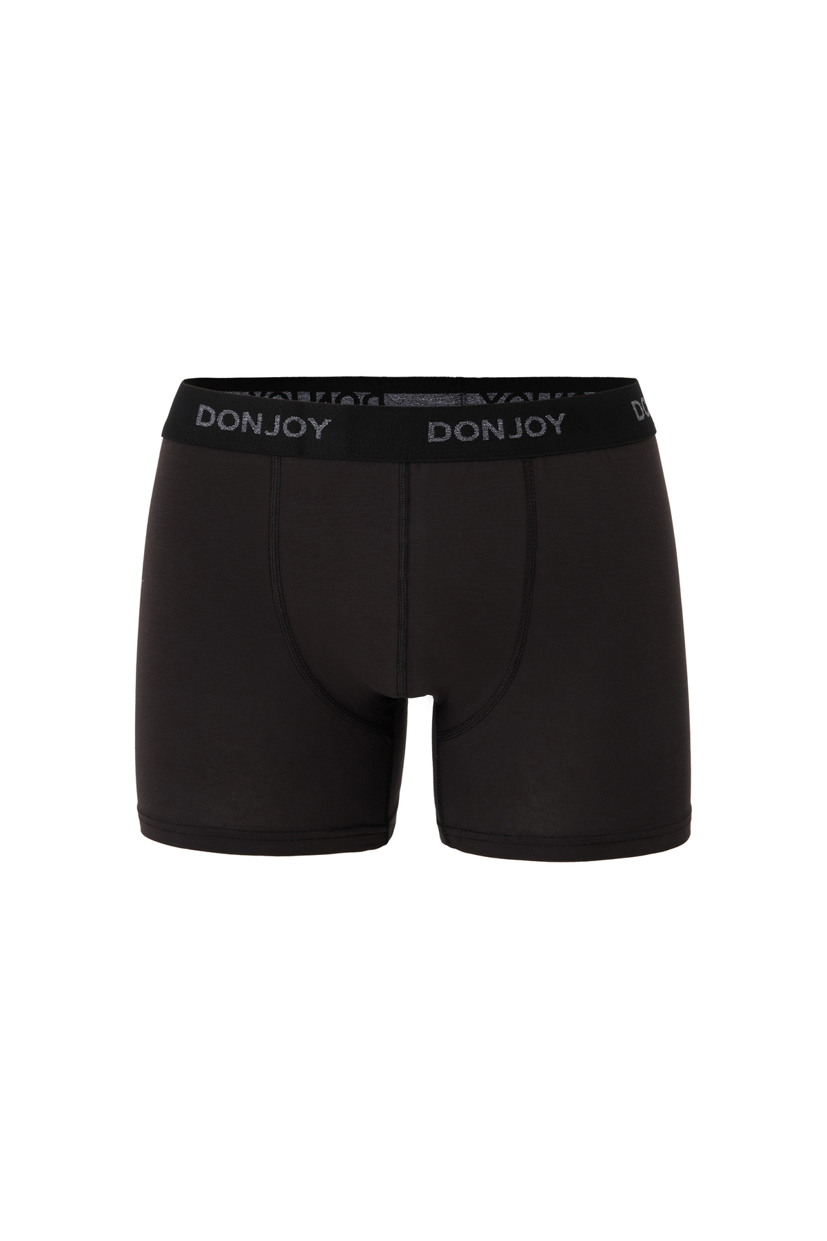don joy Erkek 5'li Pamuklu Likralı Penye Beli Lastikli Füme Boxer görsel 3
