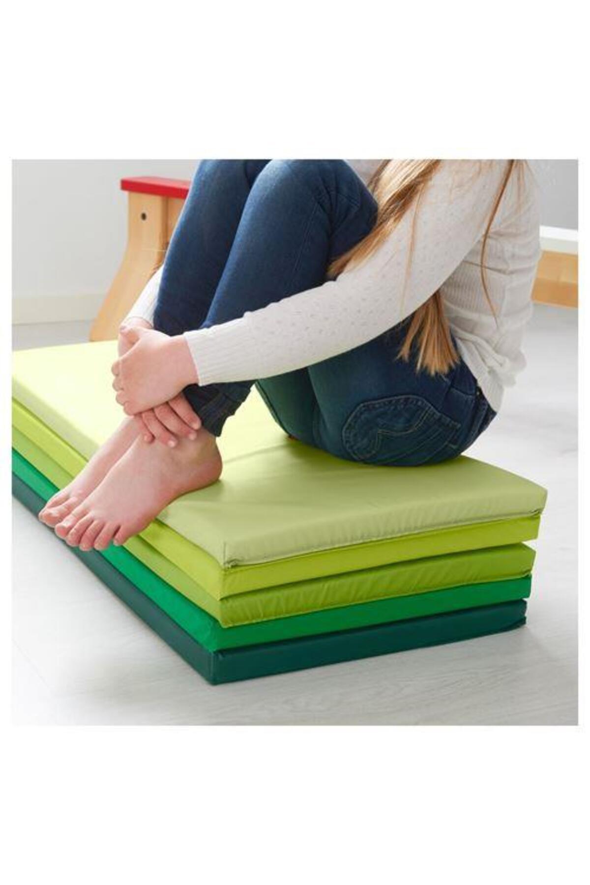IKEA Çocuk Oyun-Jimnastik Minderi MeridyenDukkan 78x185 cm Katlanır Aktivite Minderi Yeşil Renk fotoğrafı 6 (önizleme)