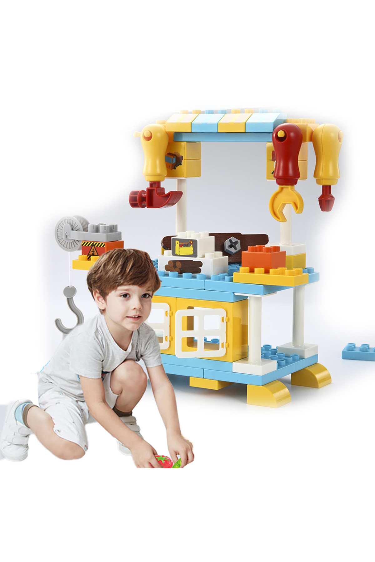 مجموعه ۷۷ تکه اسباببازی مهندسی کودکان شور