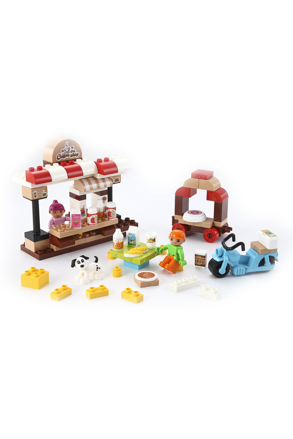 ست ۸۸ تکه بلوکهای ساختنی کودکان شور در کافیشاپ